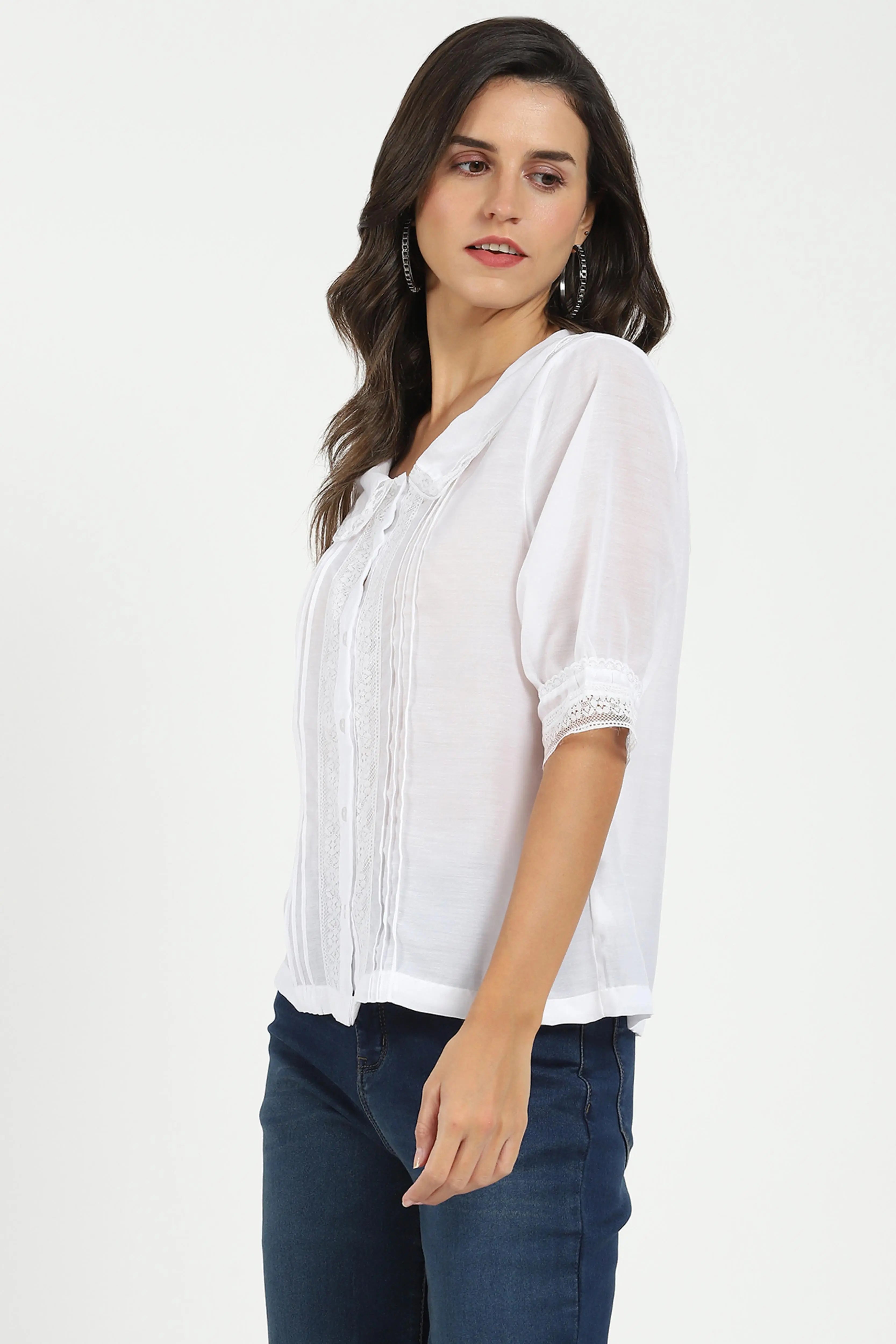 White Solid Top - Global Republic