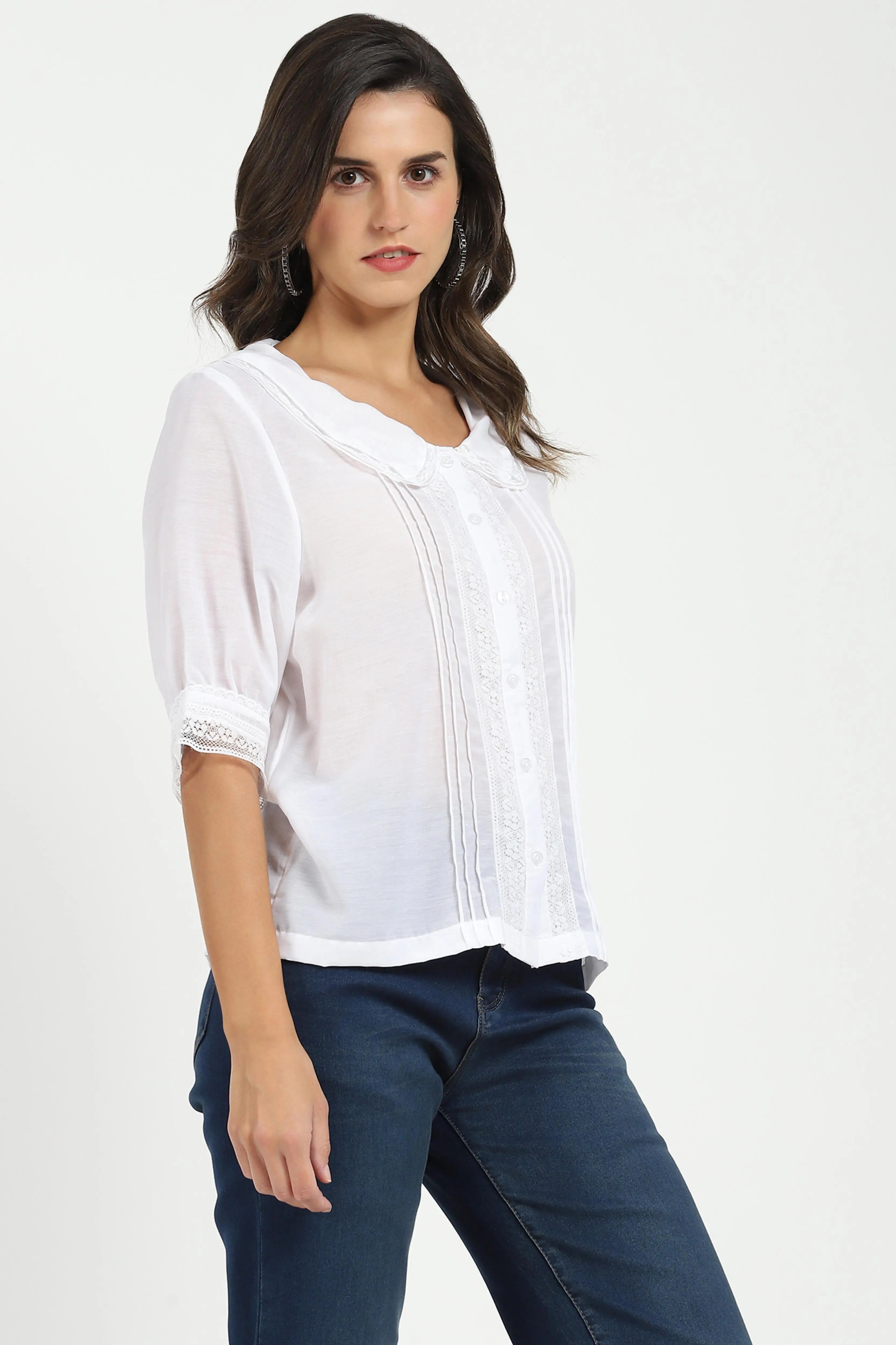 White Solid Top - Global Republic