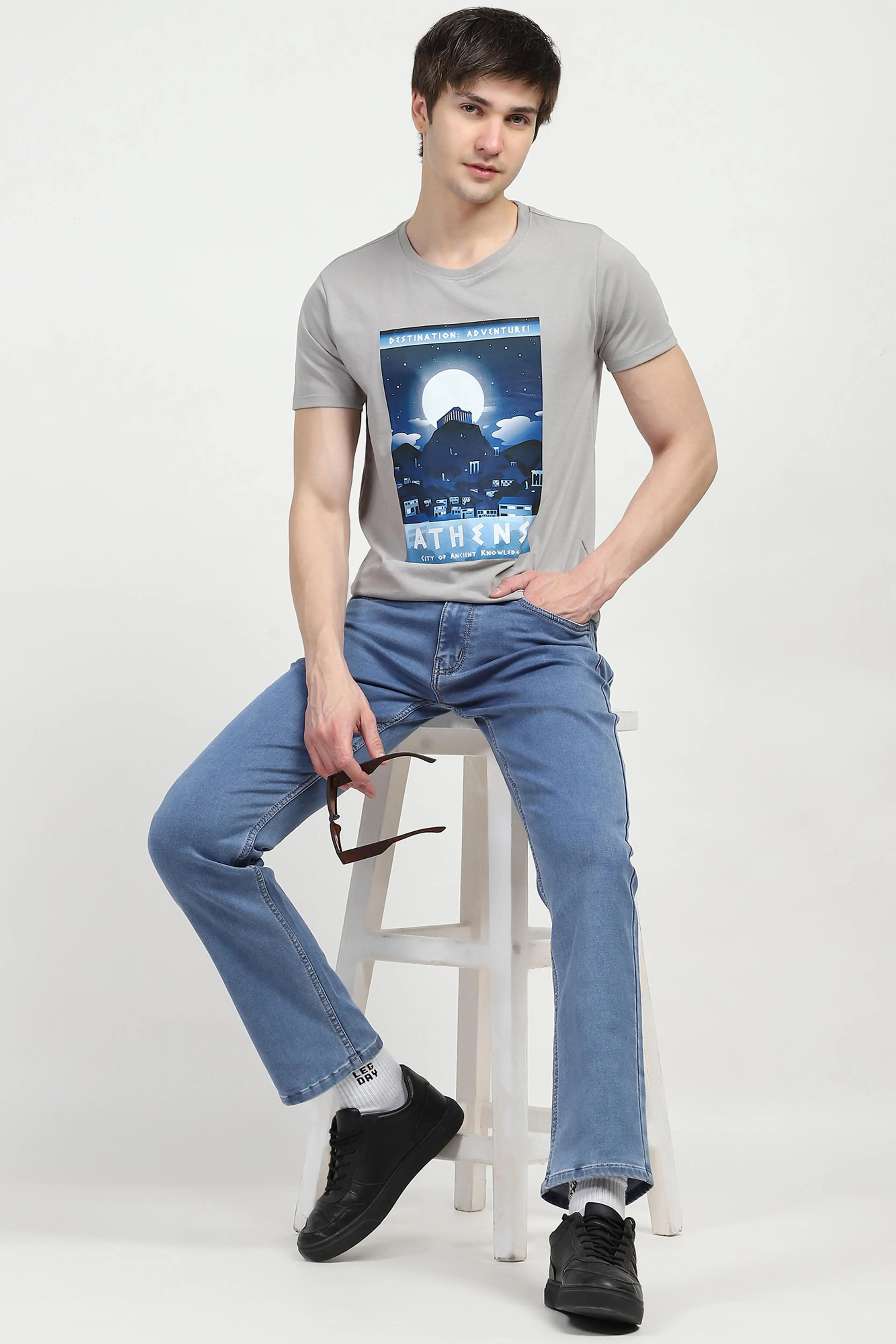 Blue Regular Fit Jeans - Global Republic