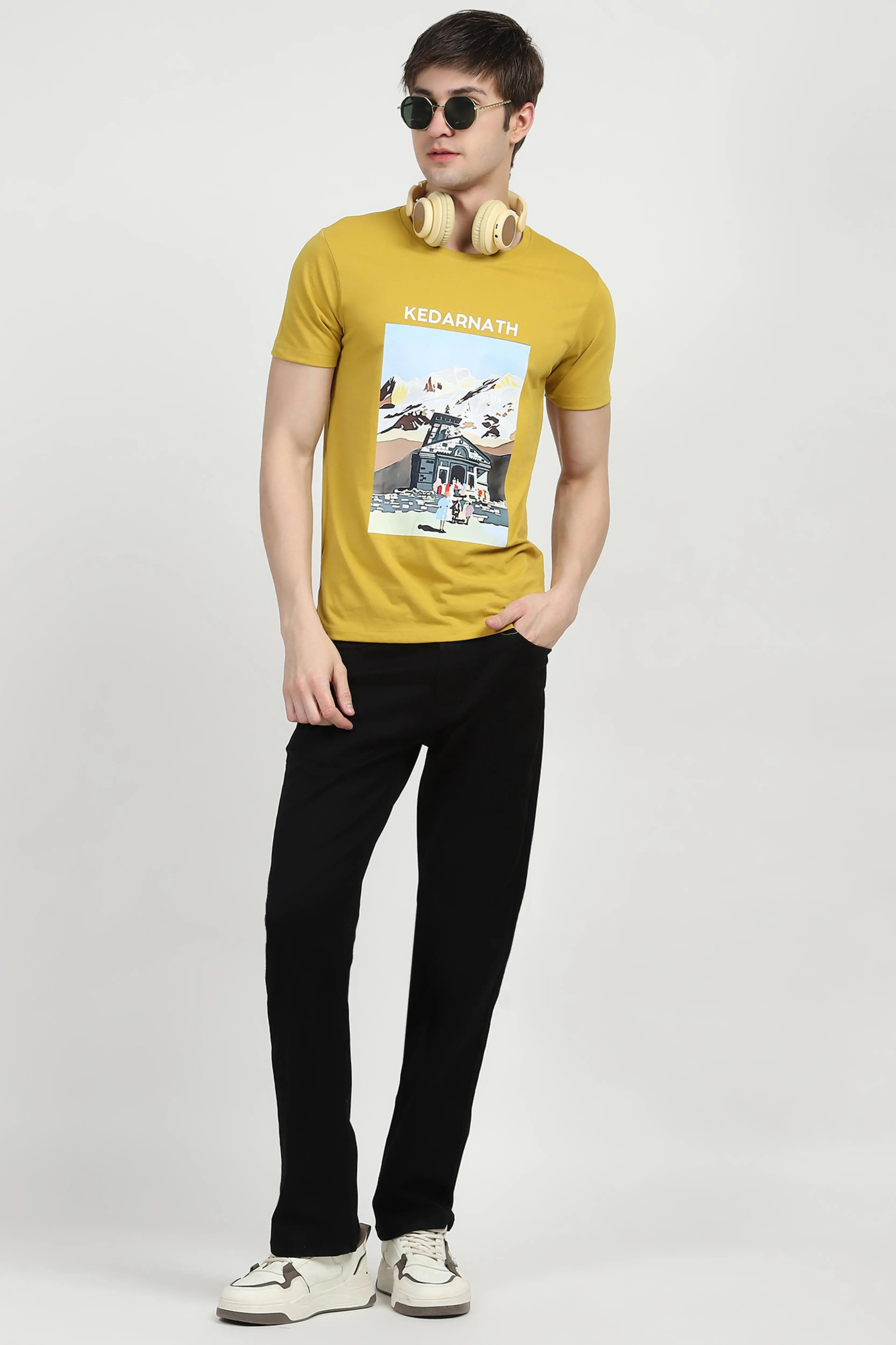 Jet Black Cotton Regular Fit Jeans - Global Republic