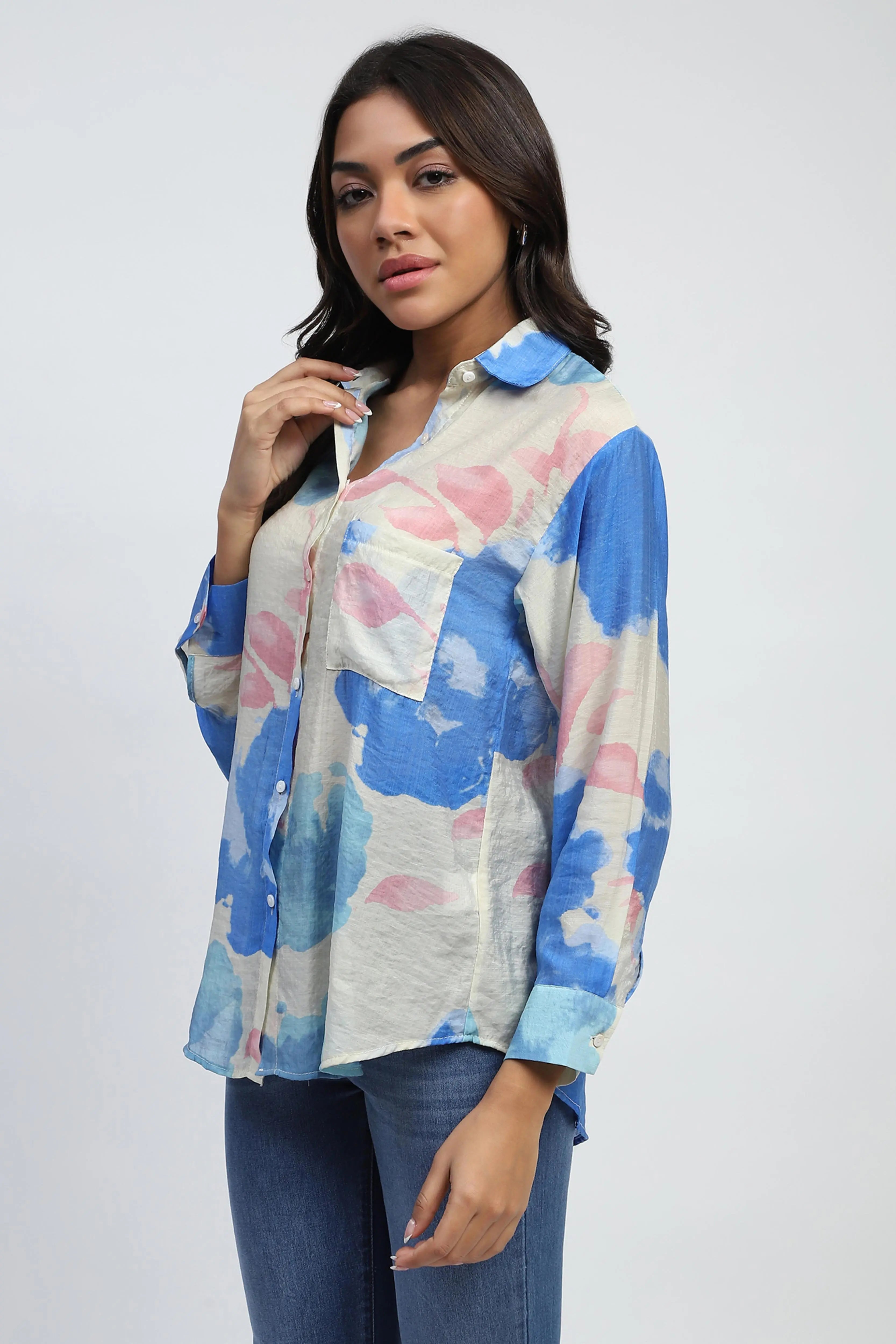 Floral Rayon Blend Shirt - Global Republic