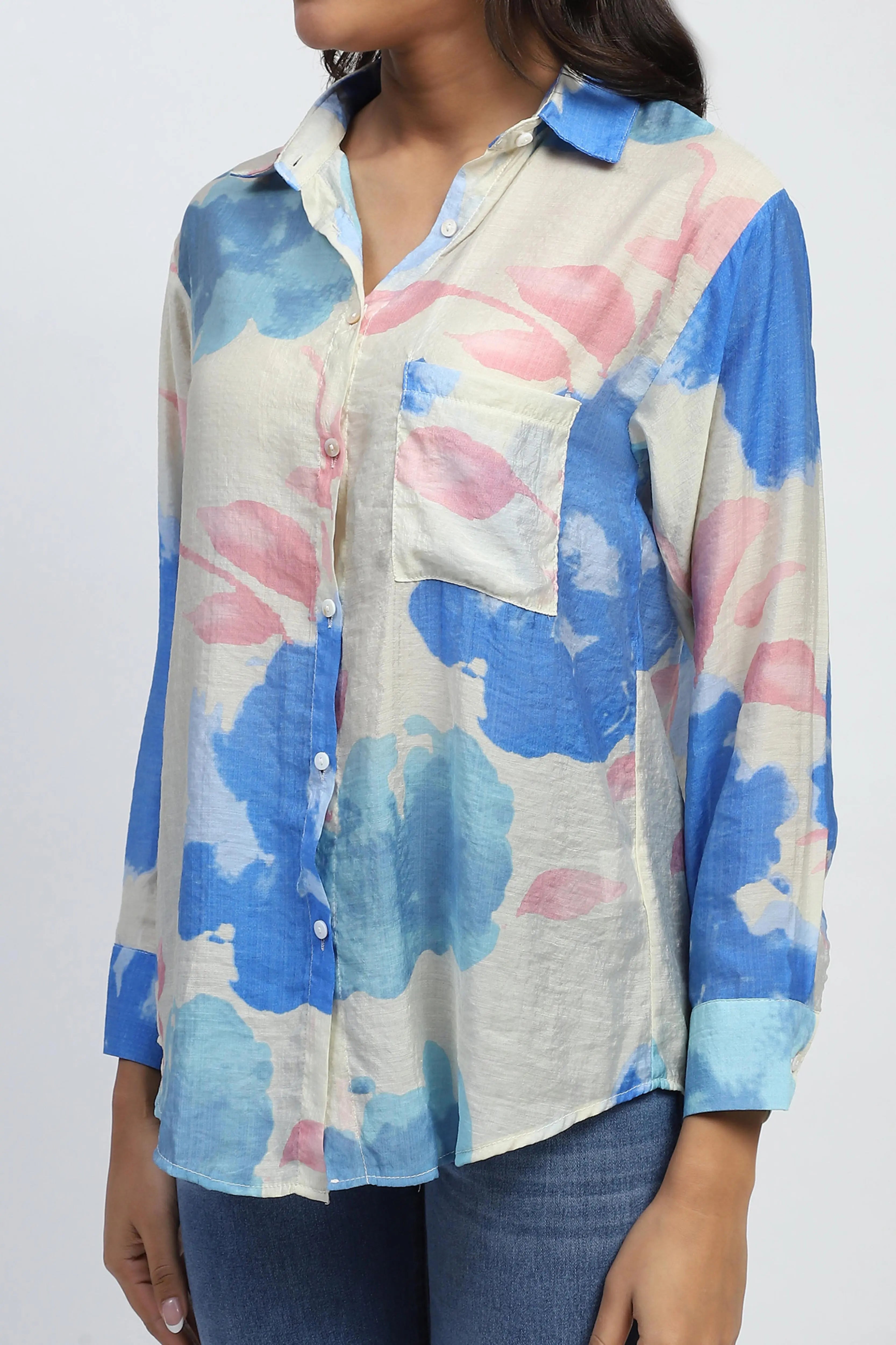 Floral Rayon Blend Shirt - Global Republic