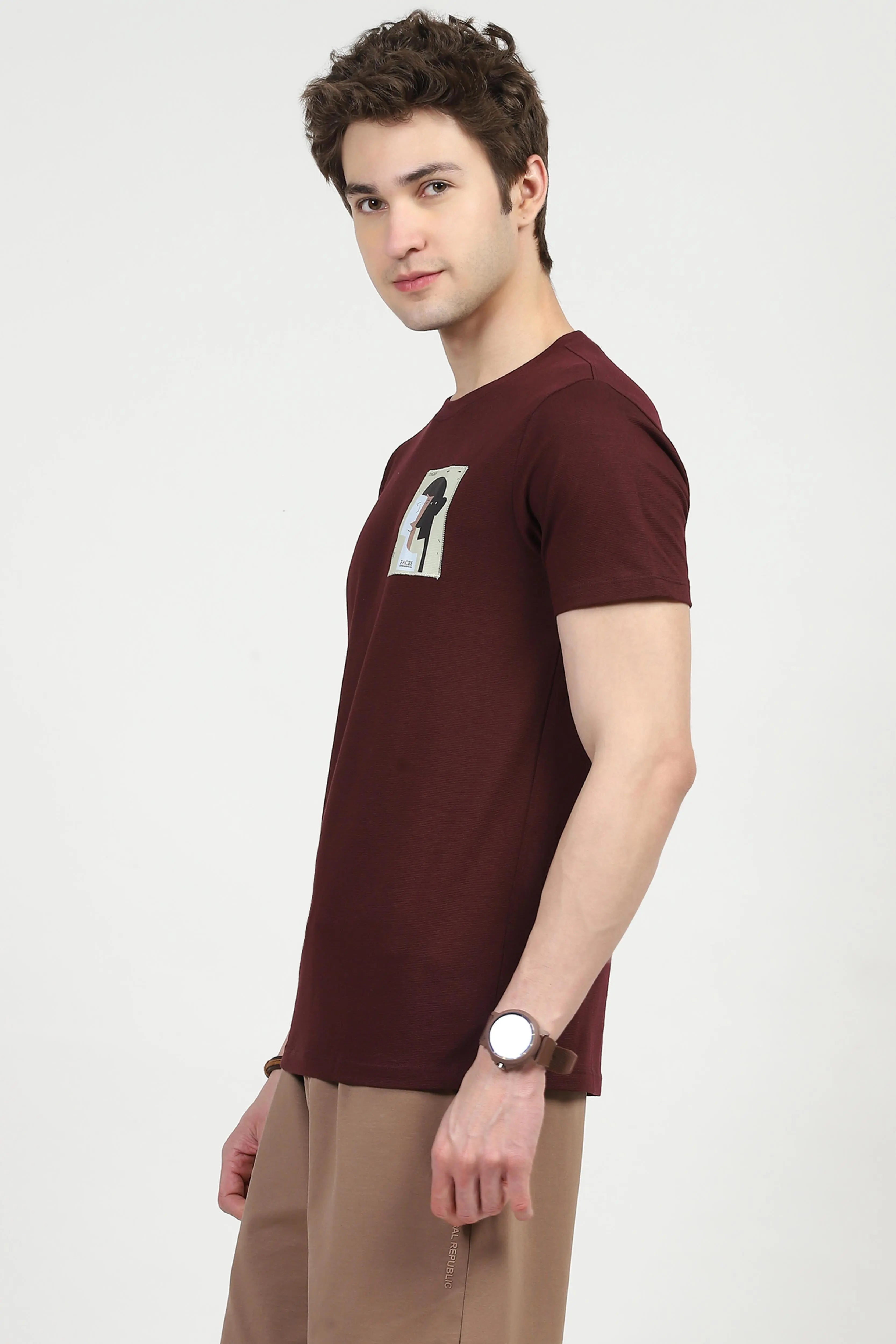 Wine Back Print Graphic T-shirt - Global Republic