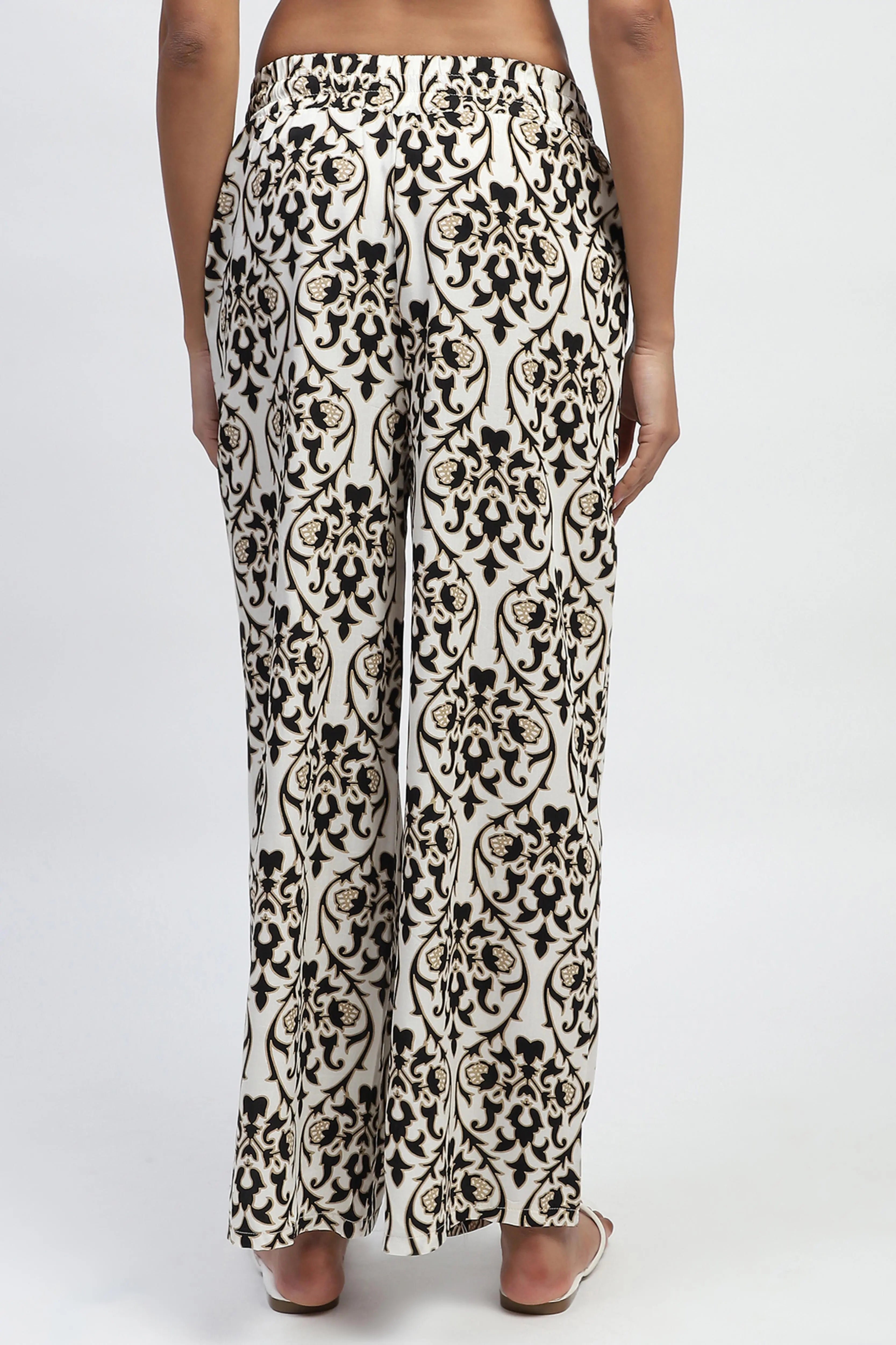 Printed Rayon Loose Fit Lower - Global Republic