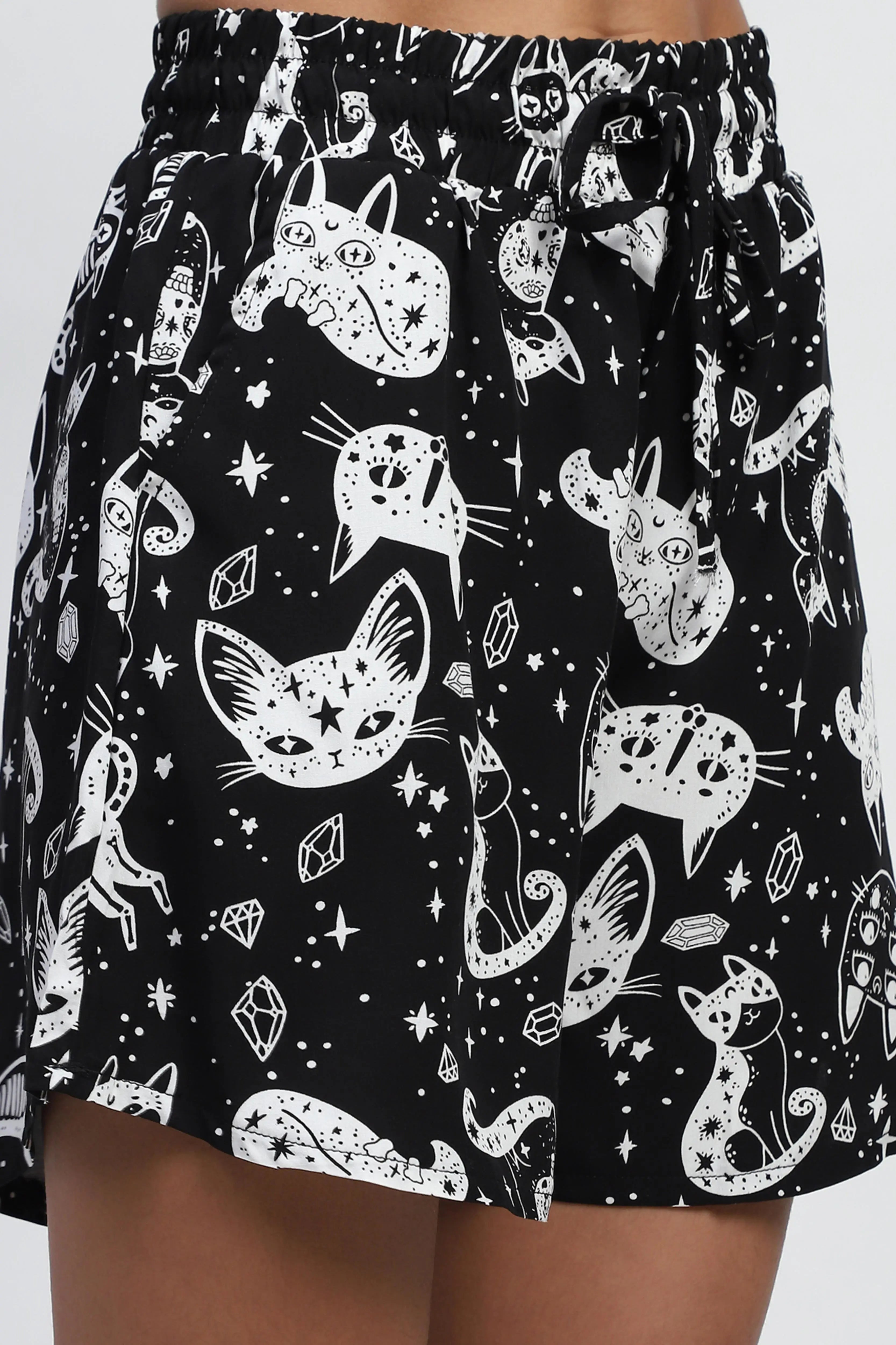 Rayon Abstract Print Nightsuit - Global Republic