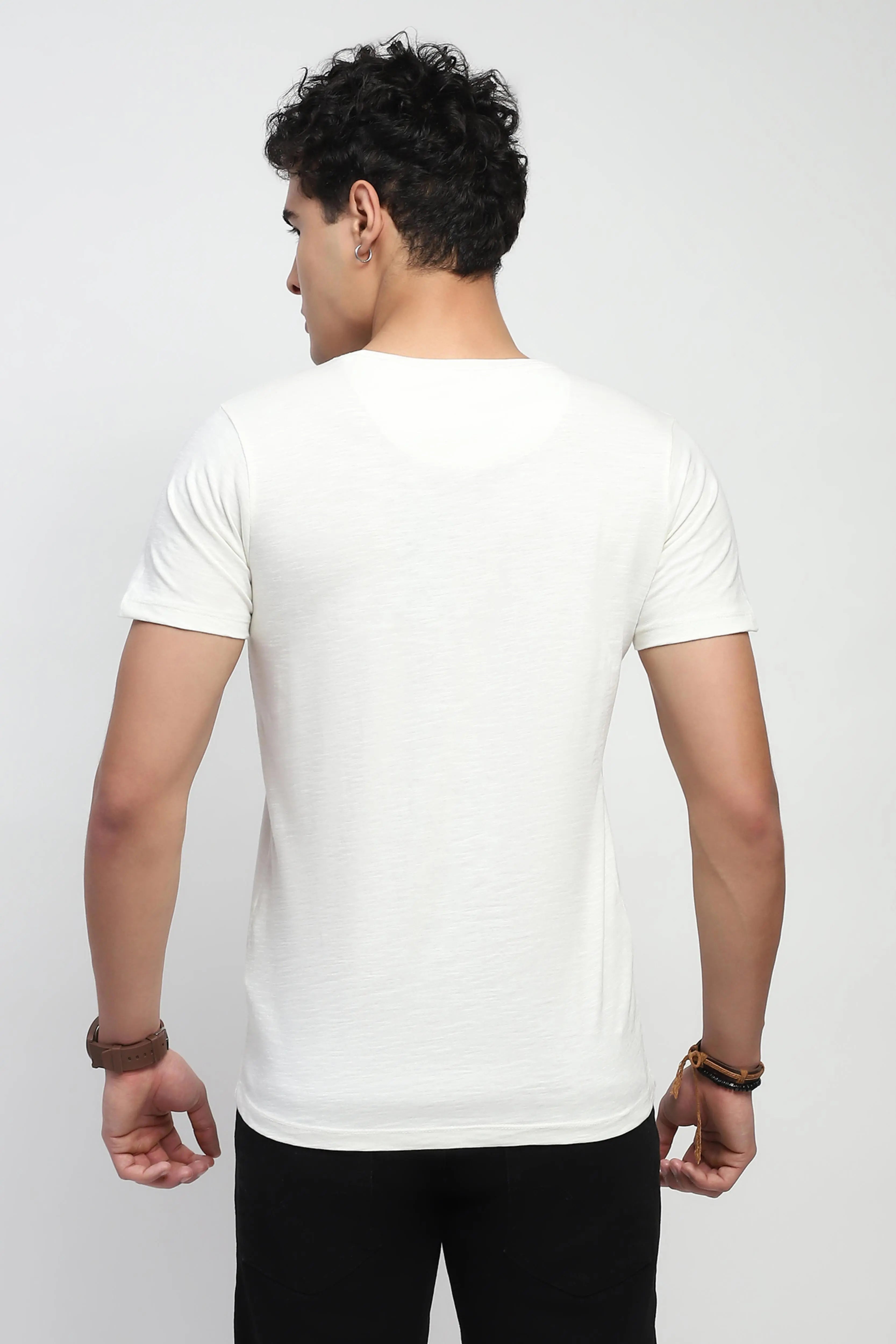 Off-White Graphic Cotton T-Shirt - Global Republic