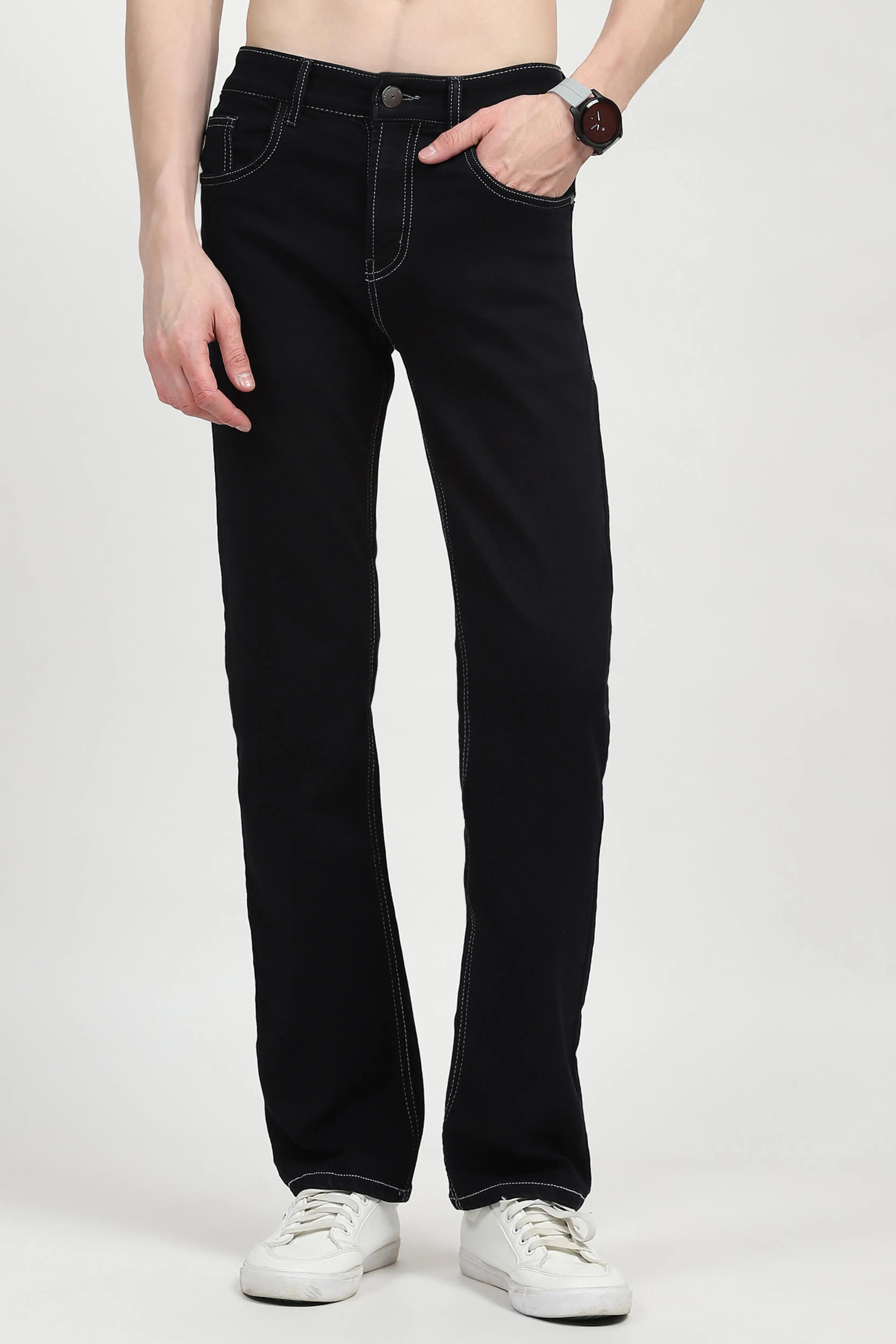Carbon Blue Cotton Jeans - Global Republic