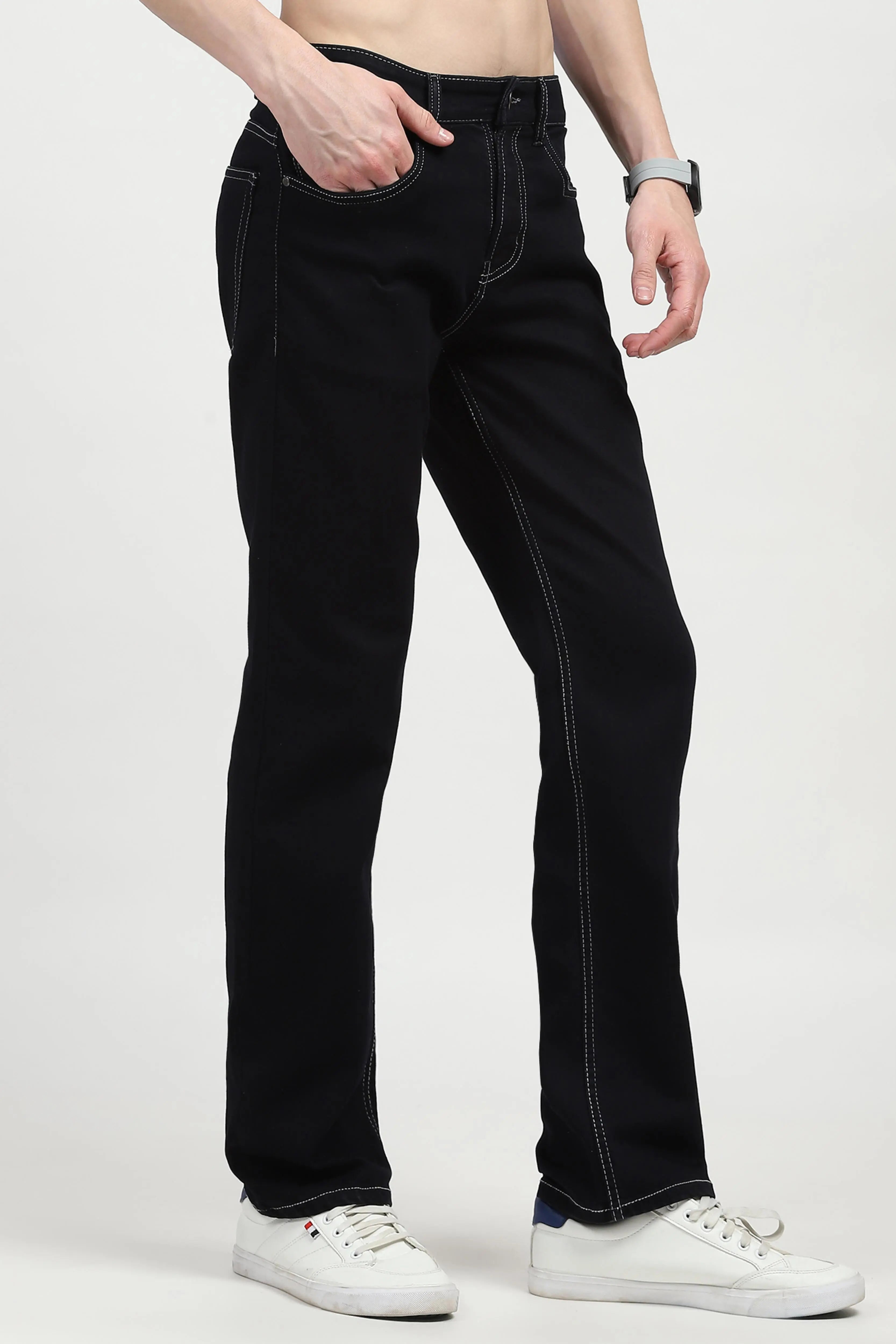 Carbon Blue Cotton Jeans - Global Republic