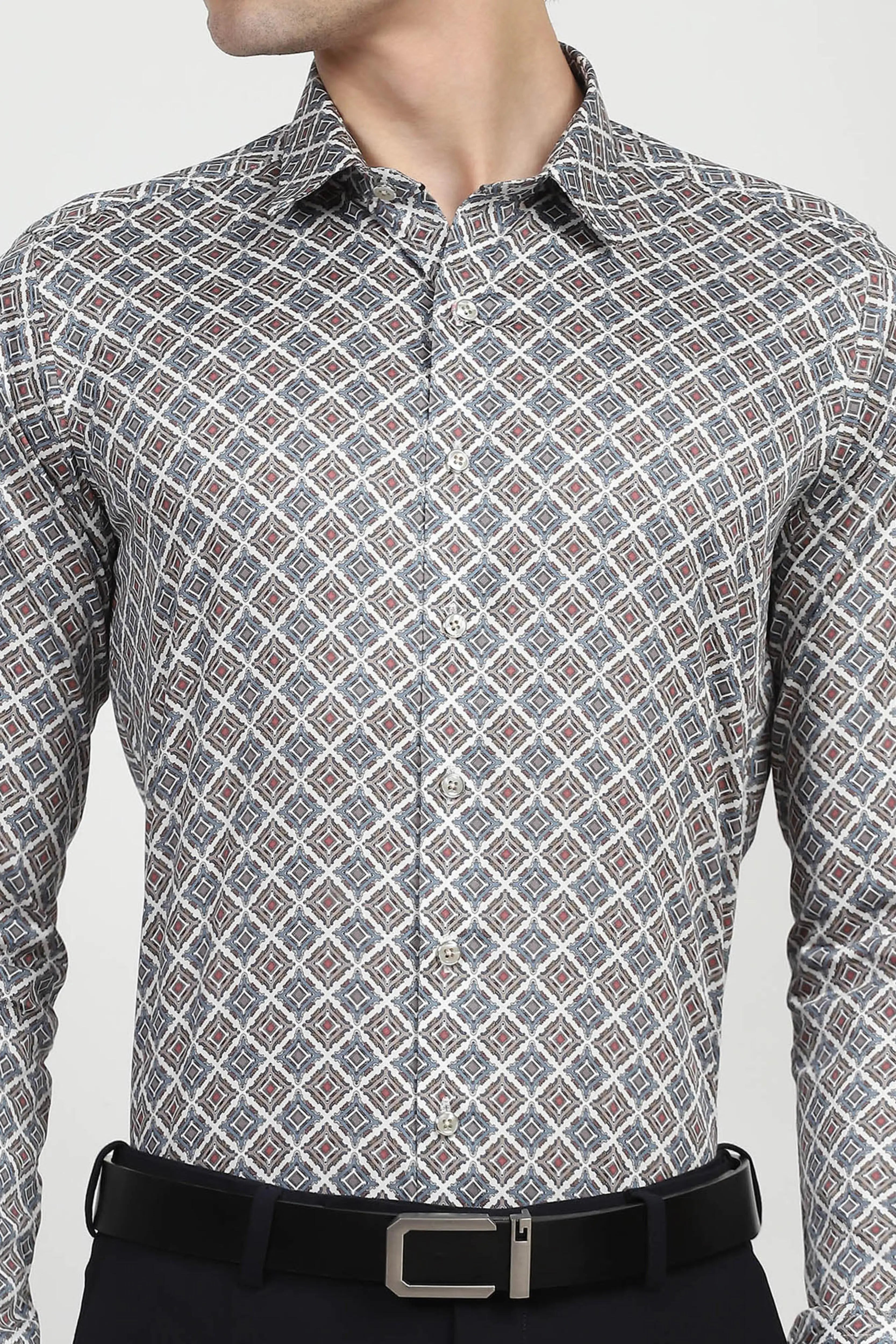 Printed Cotton Shirt - Global Republic