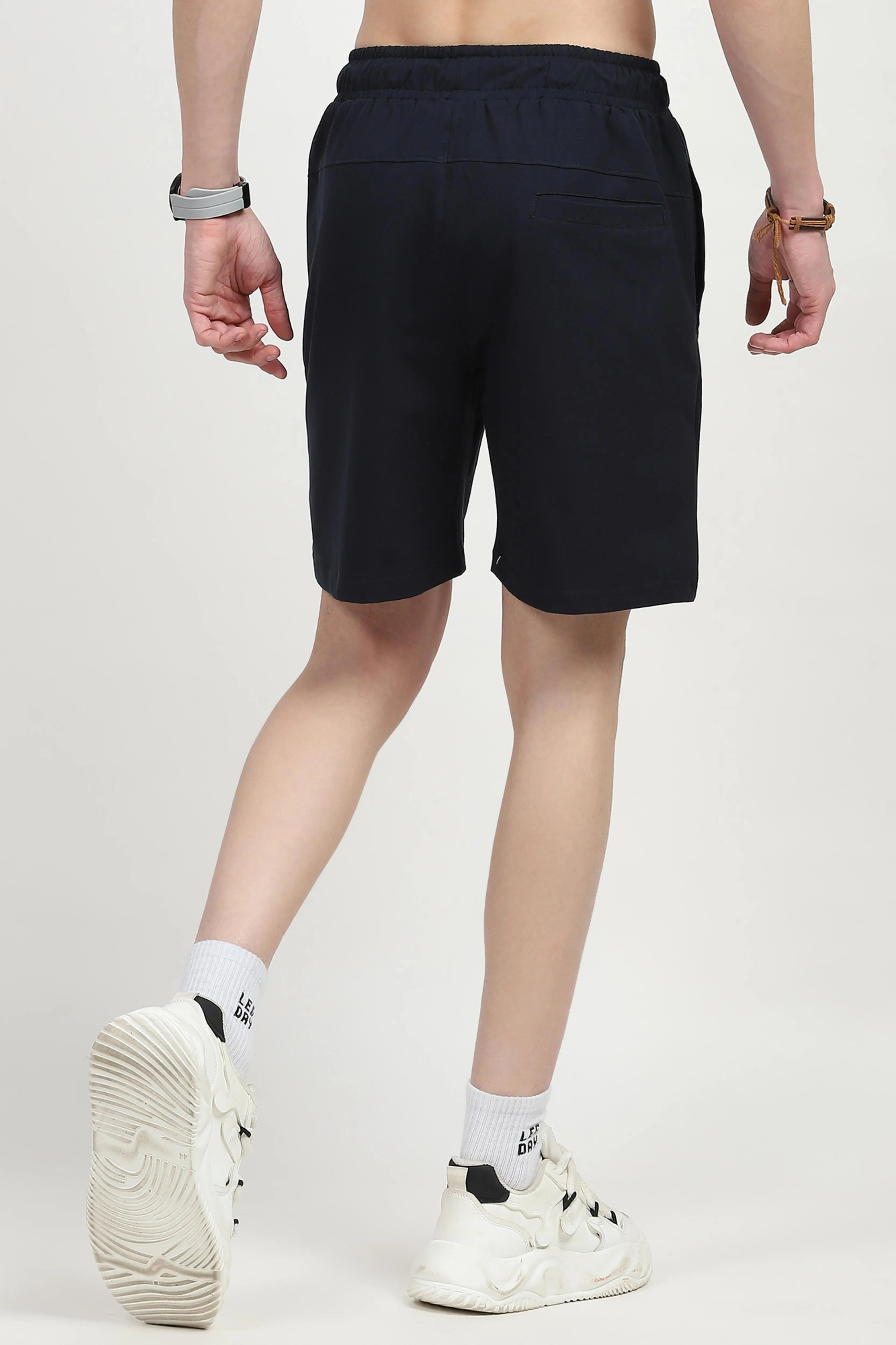 Navy Cotton Shorts - Global Republic