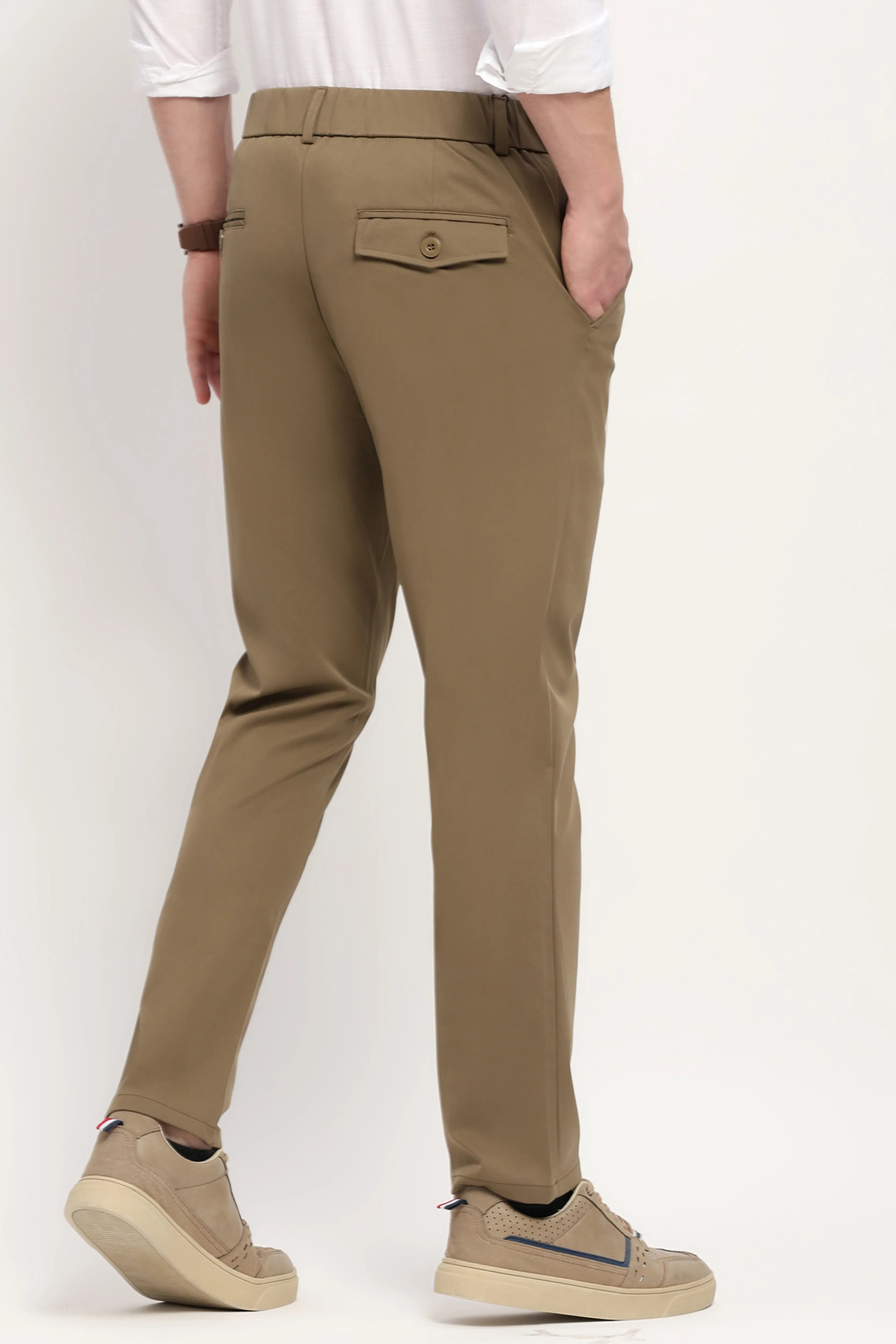 Olive Slim Fit Trousers