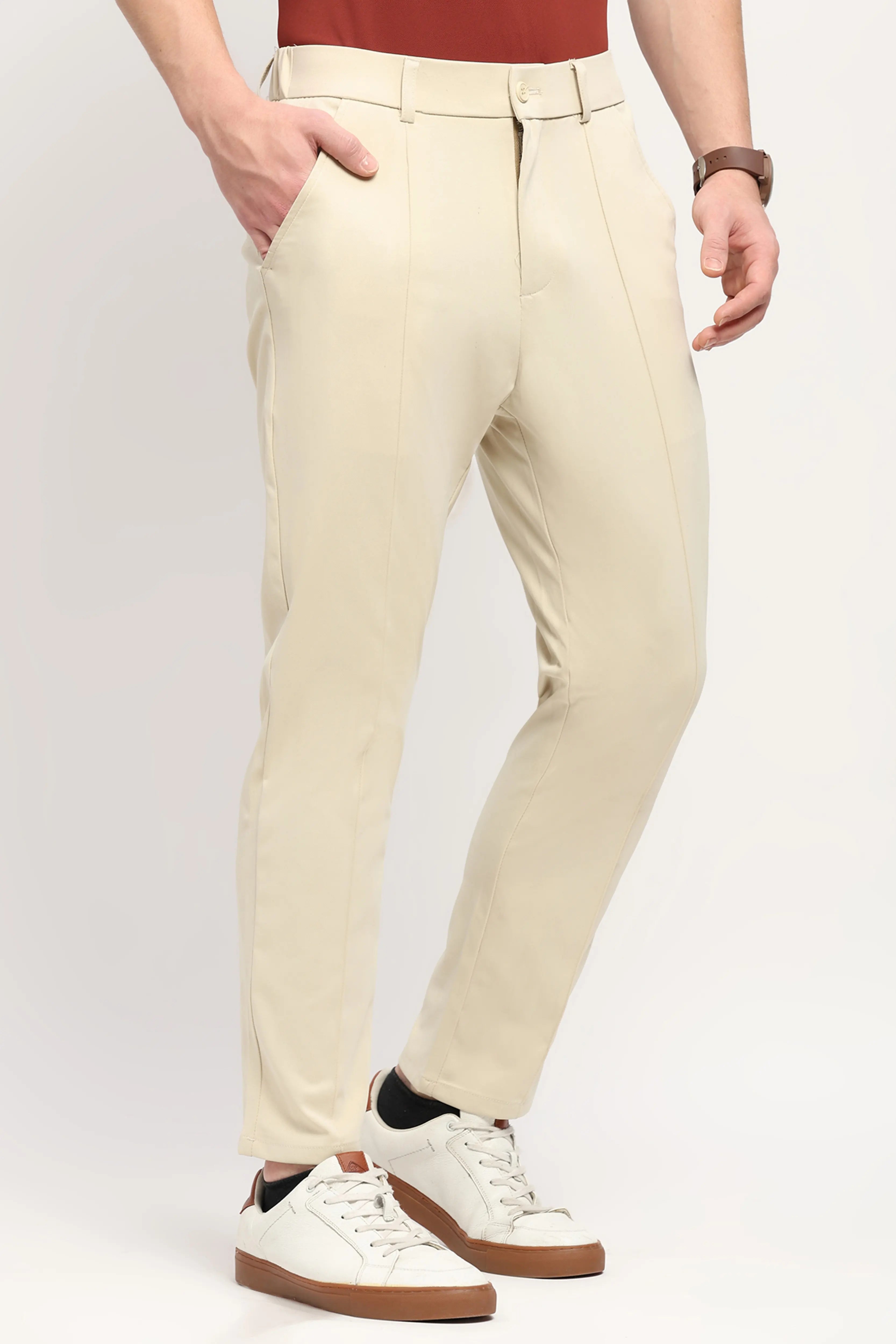Fawn Slim Fit Trousers