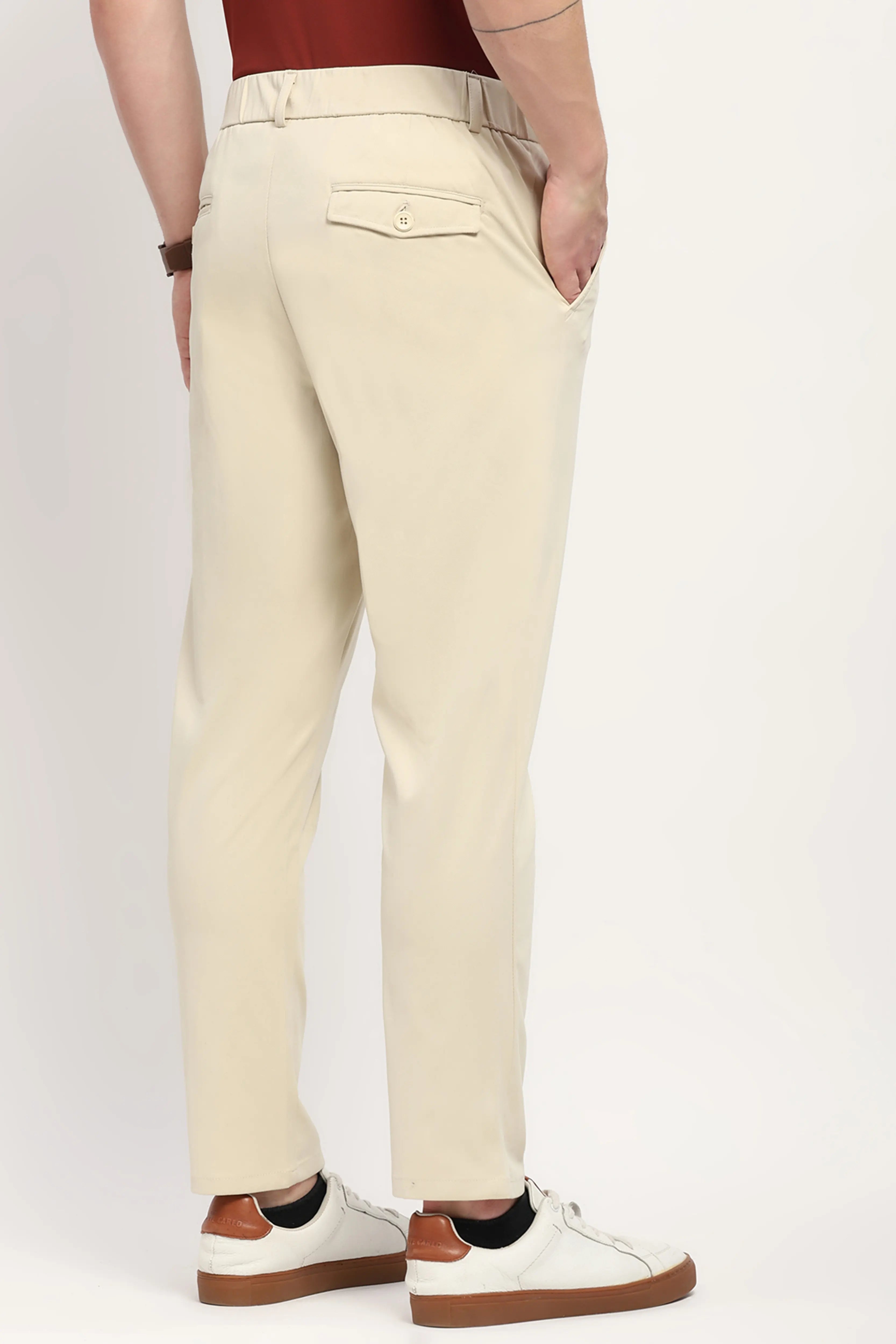 Fawn Slim Fit Trousers