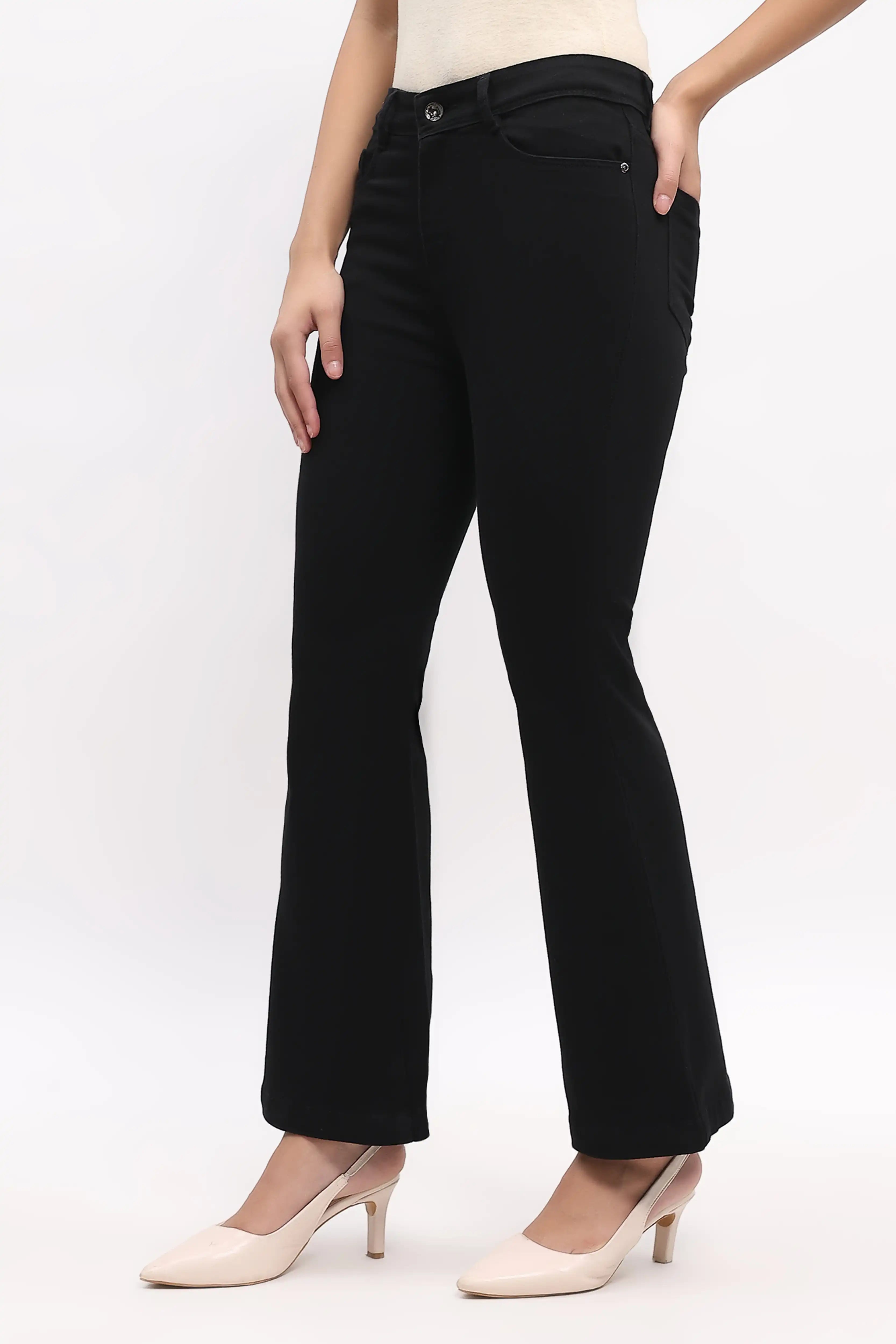 Classic Black Bootcut Jeans