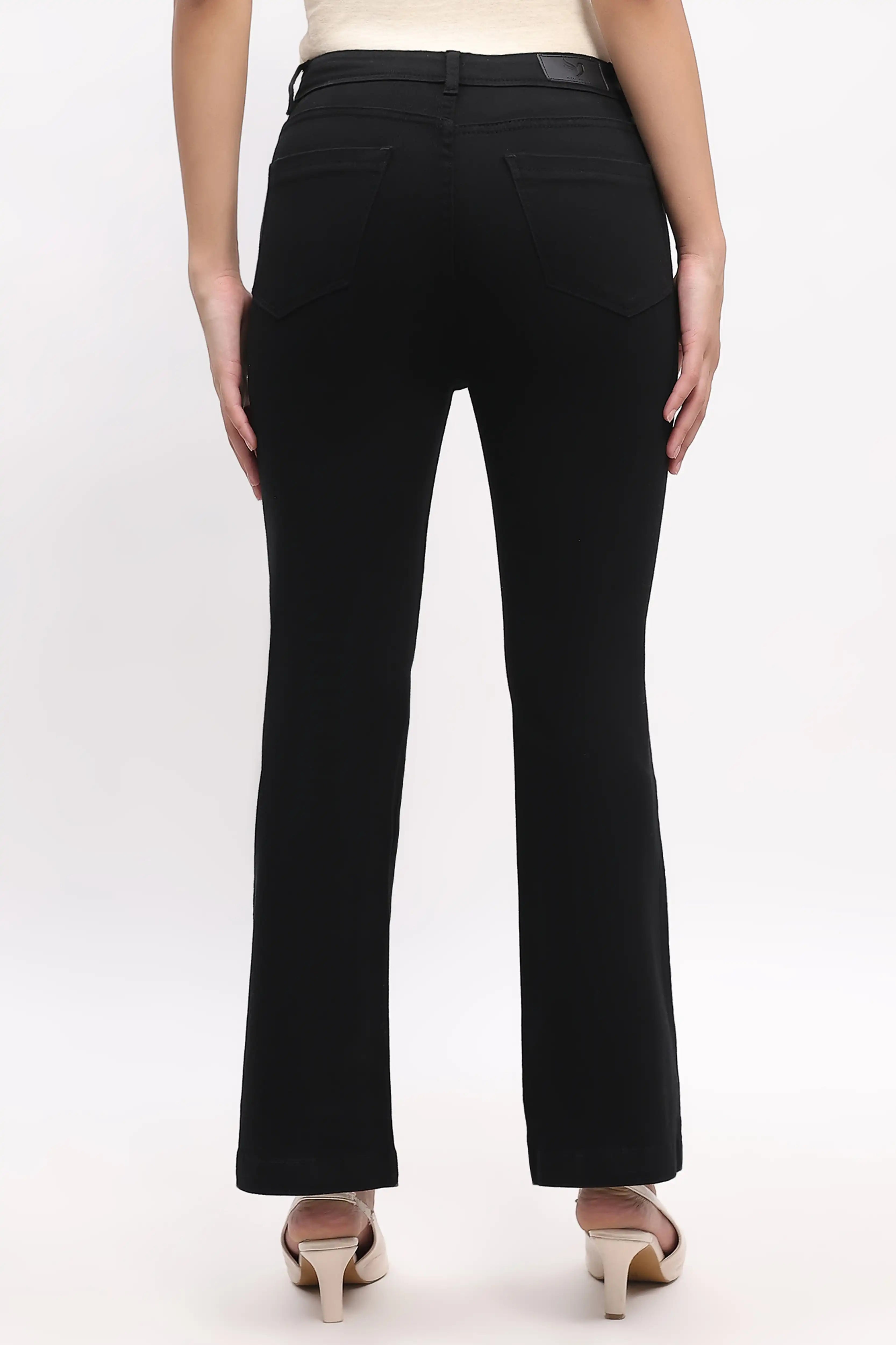 Classic Black Bootcut Jeans