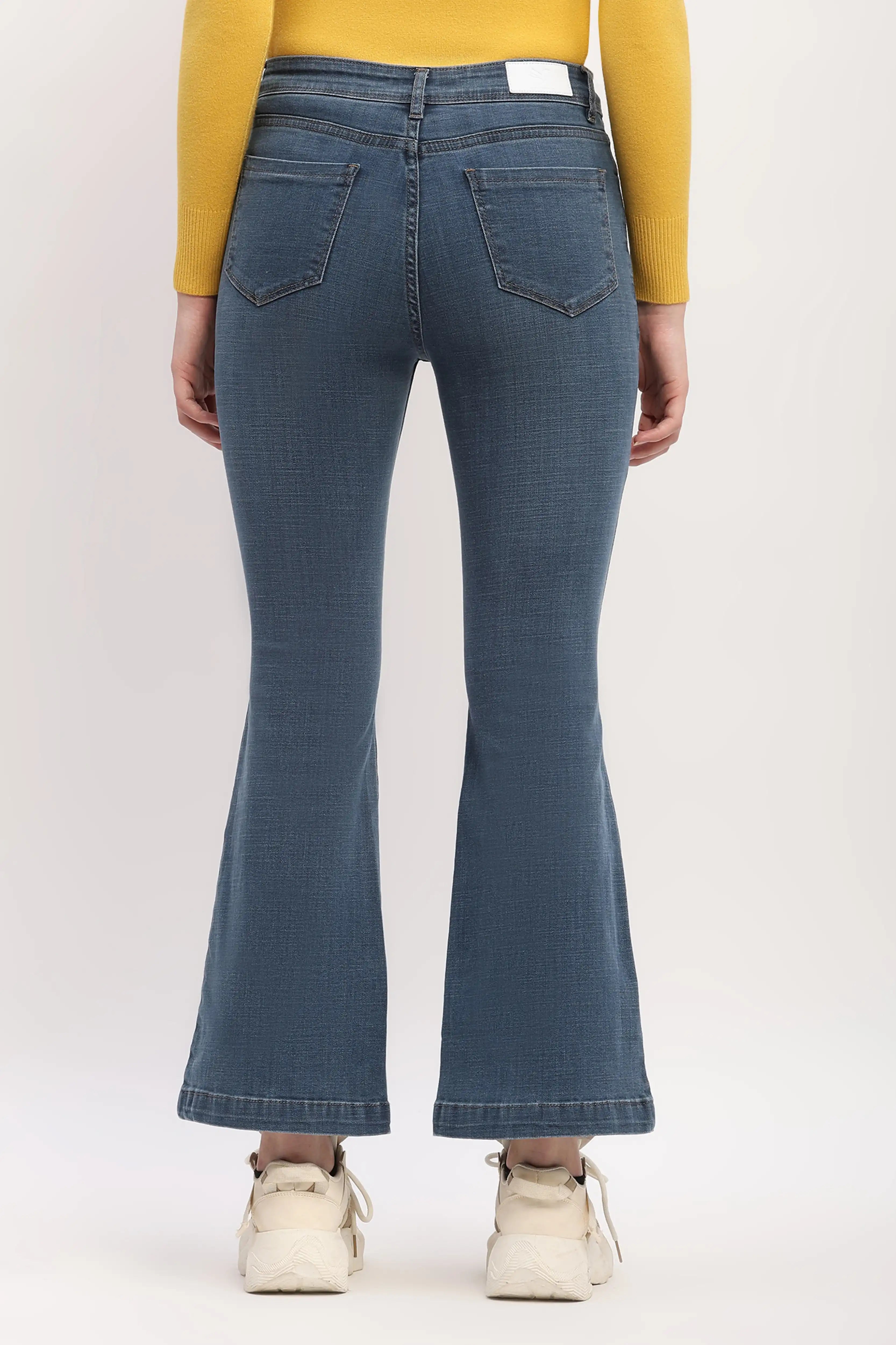 Blue Bootcut Jeans