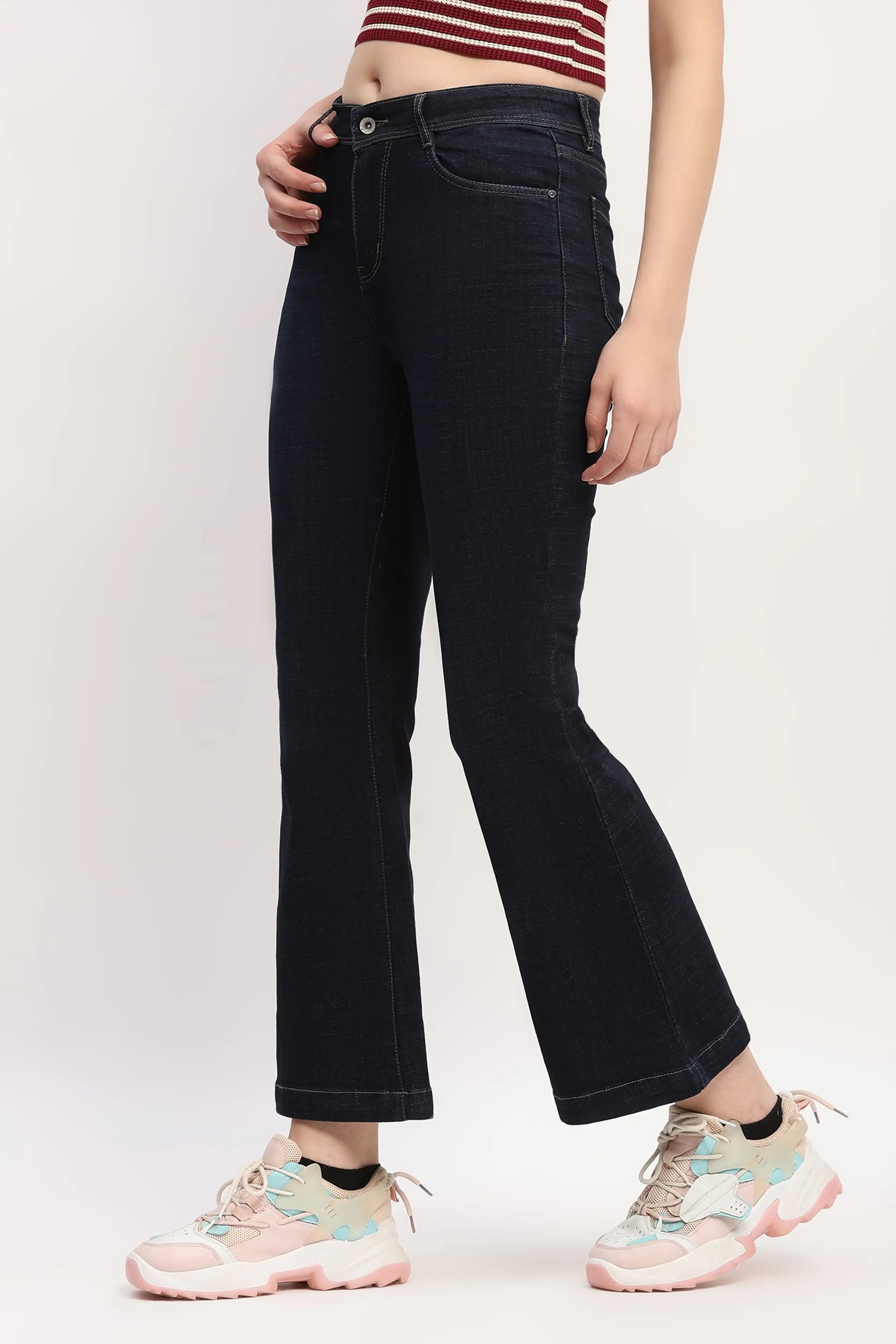 Dark Blue Bootcut Jeans
