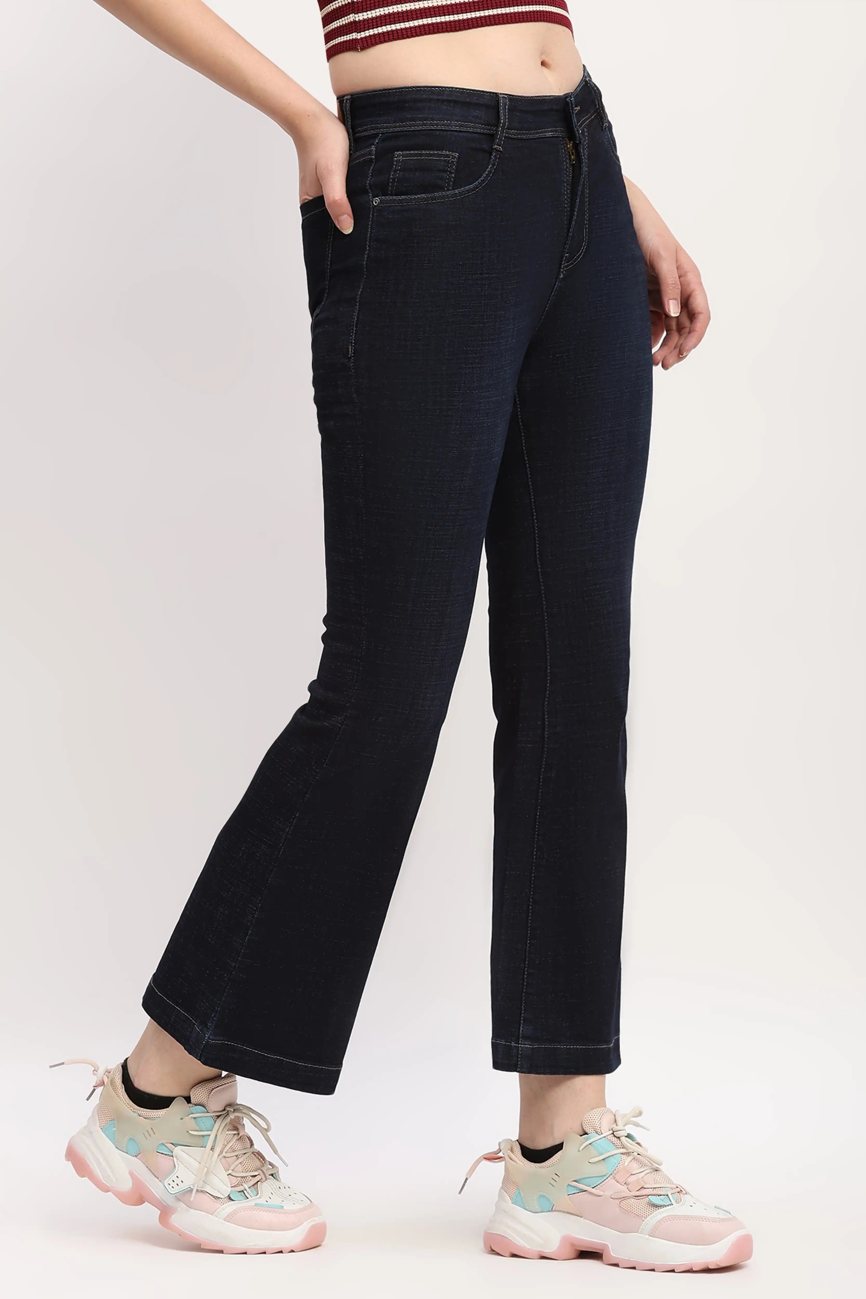 Dark Blue Bootcut Jeans