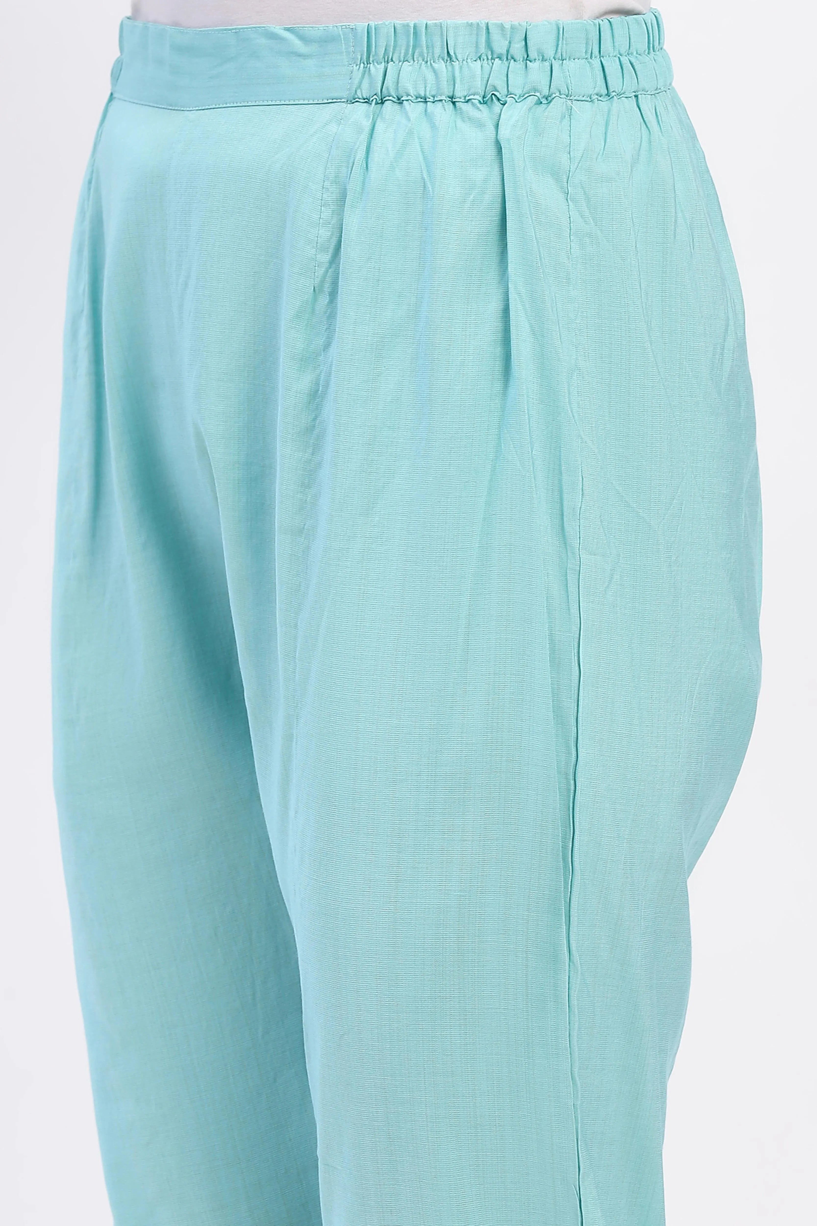 Ethnic Motif Chanderi Kurta Set - Global Republic