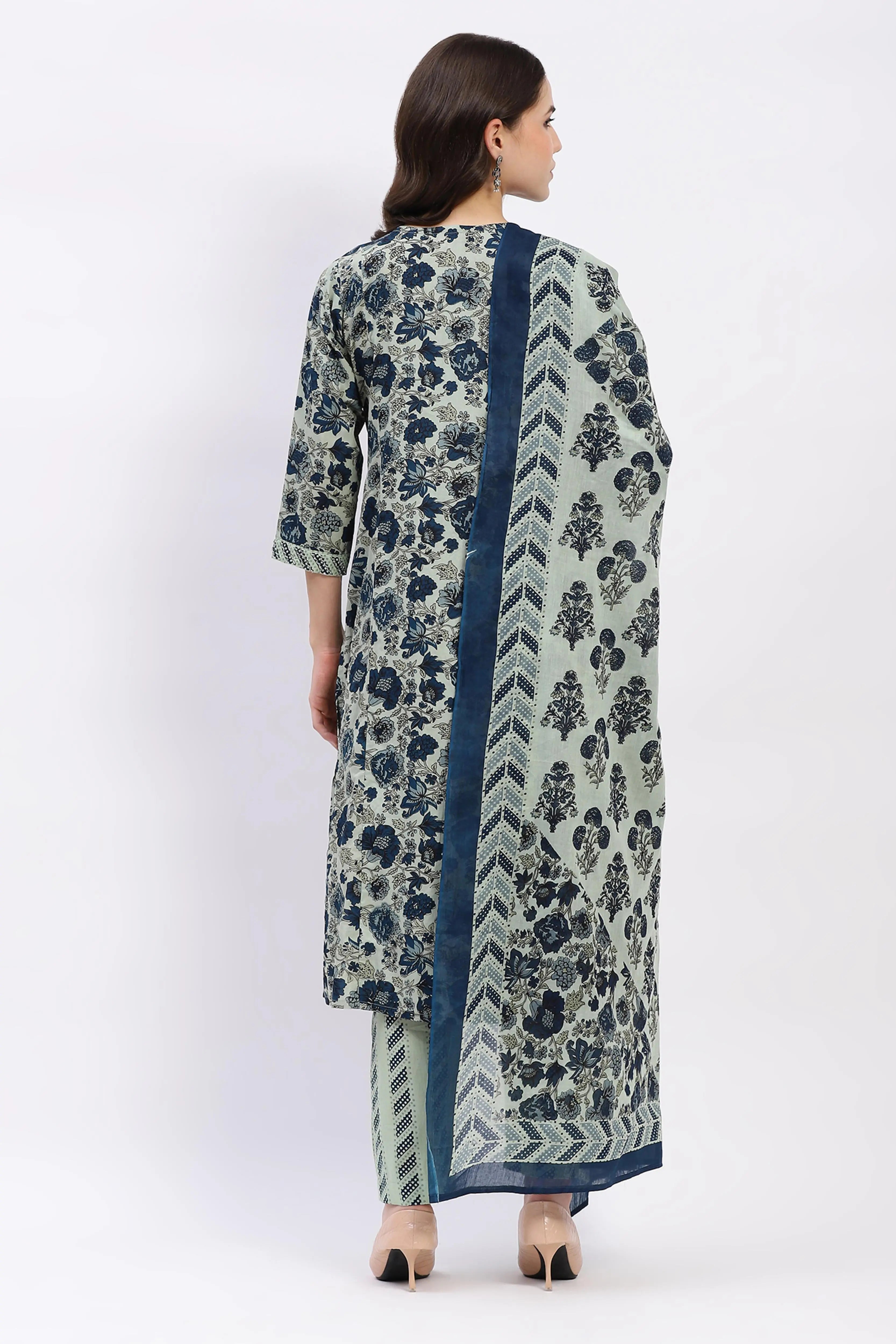 Floral Cotton Suit Set - Global Republic