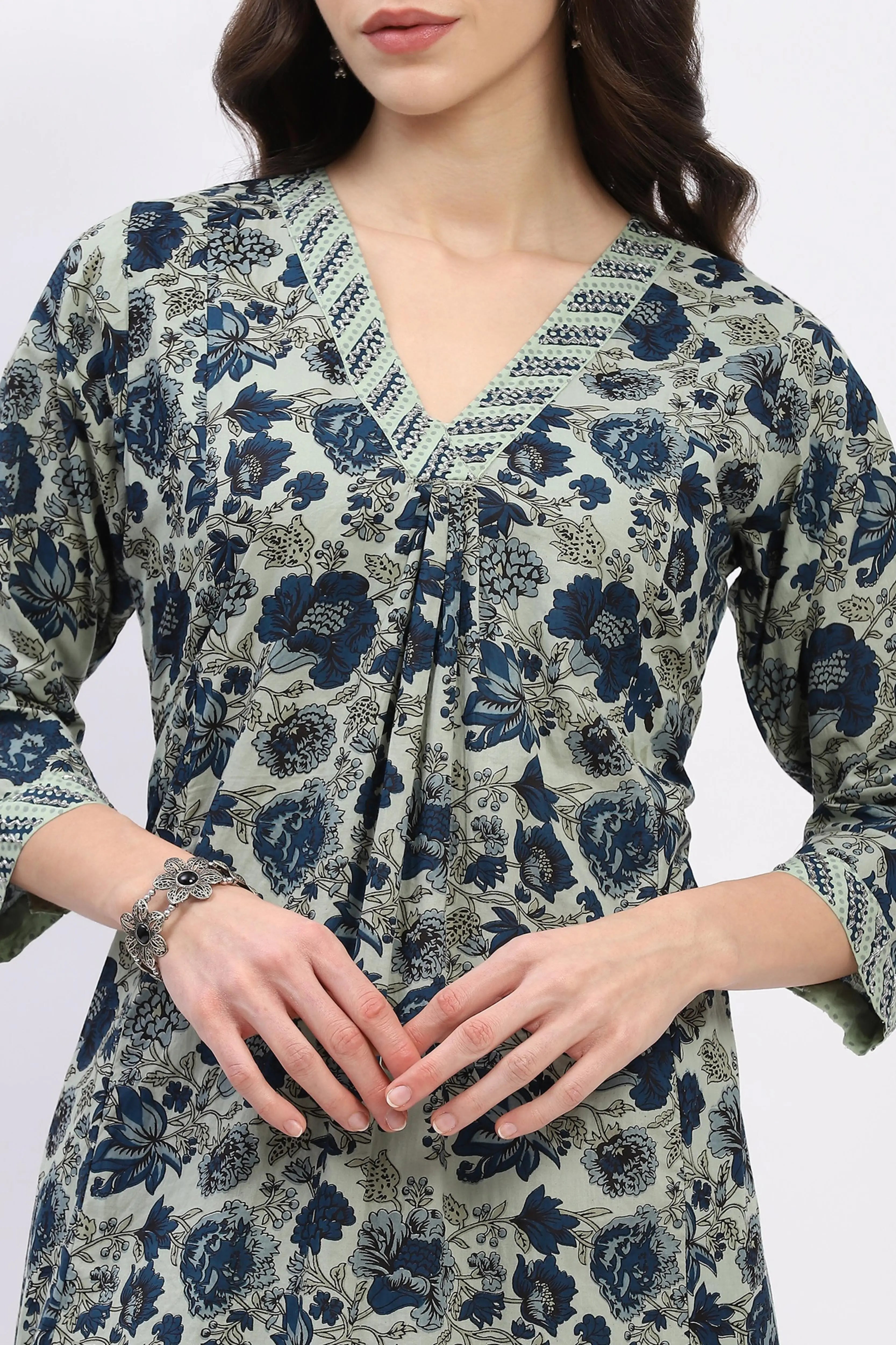 Floral Cotton Suit Set - Global Republic