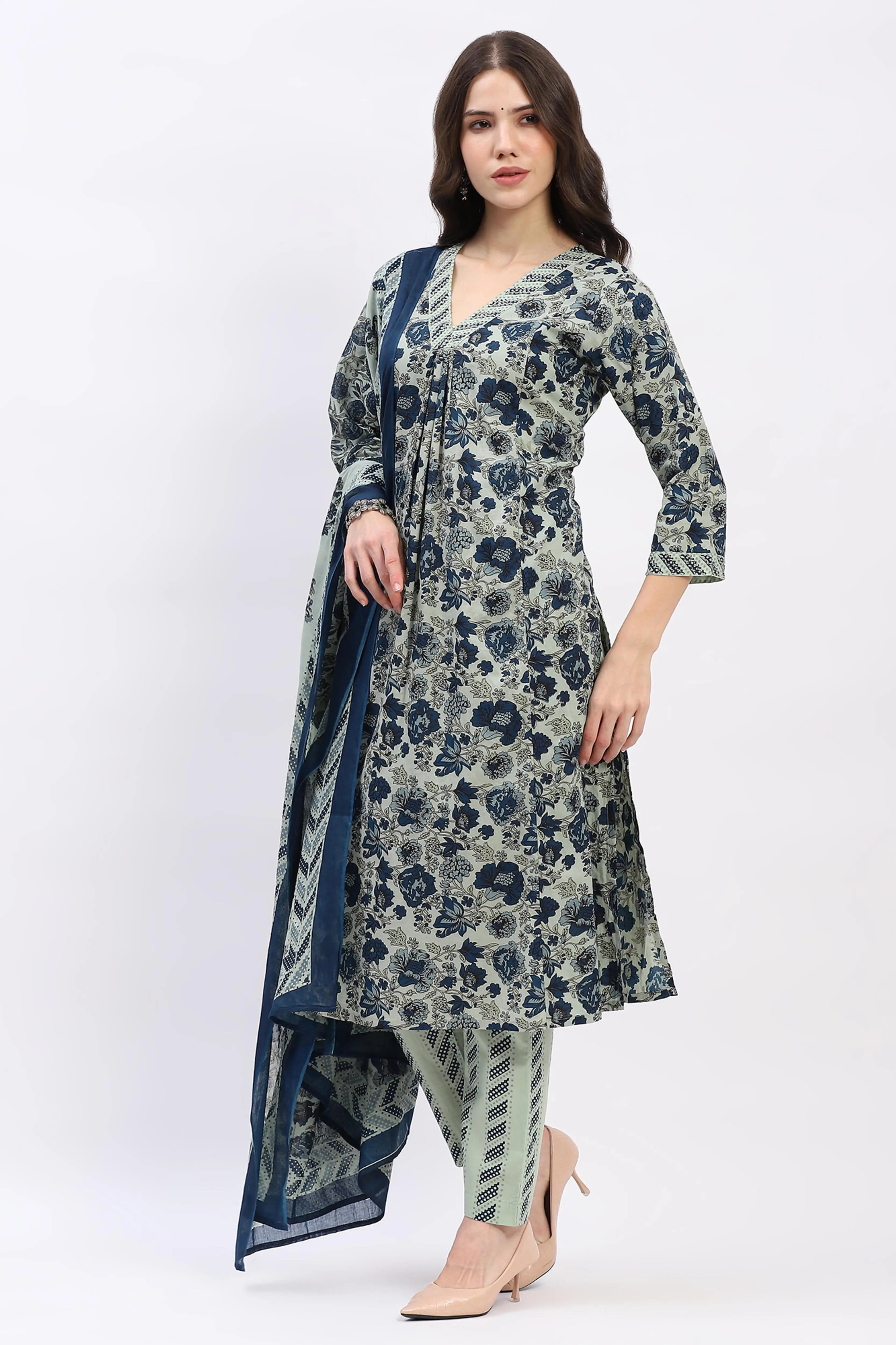 Floral Cotton Suit Set - Global Republic