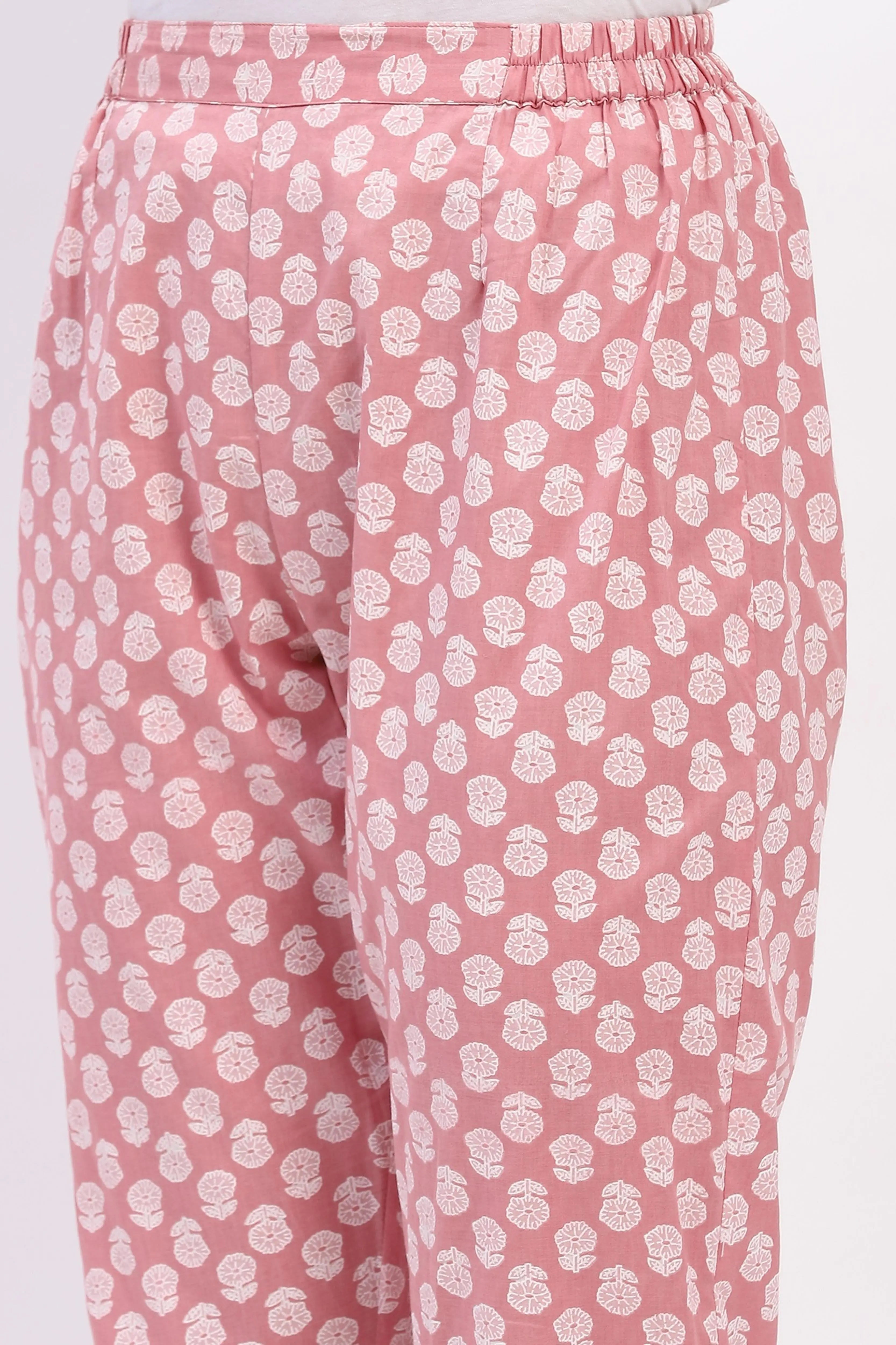 Floral Cotton Kurta Set - Global Republic