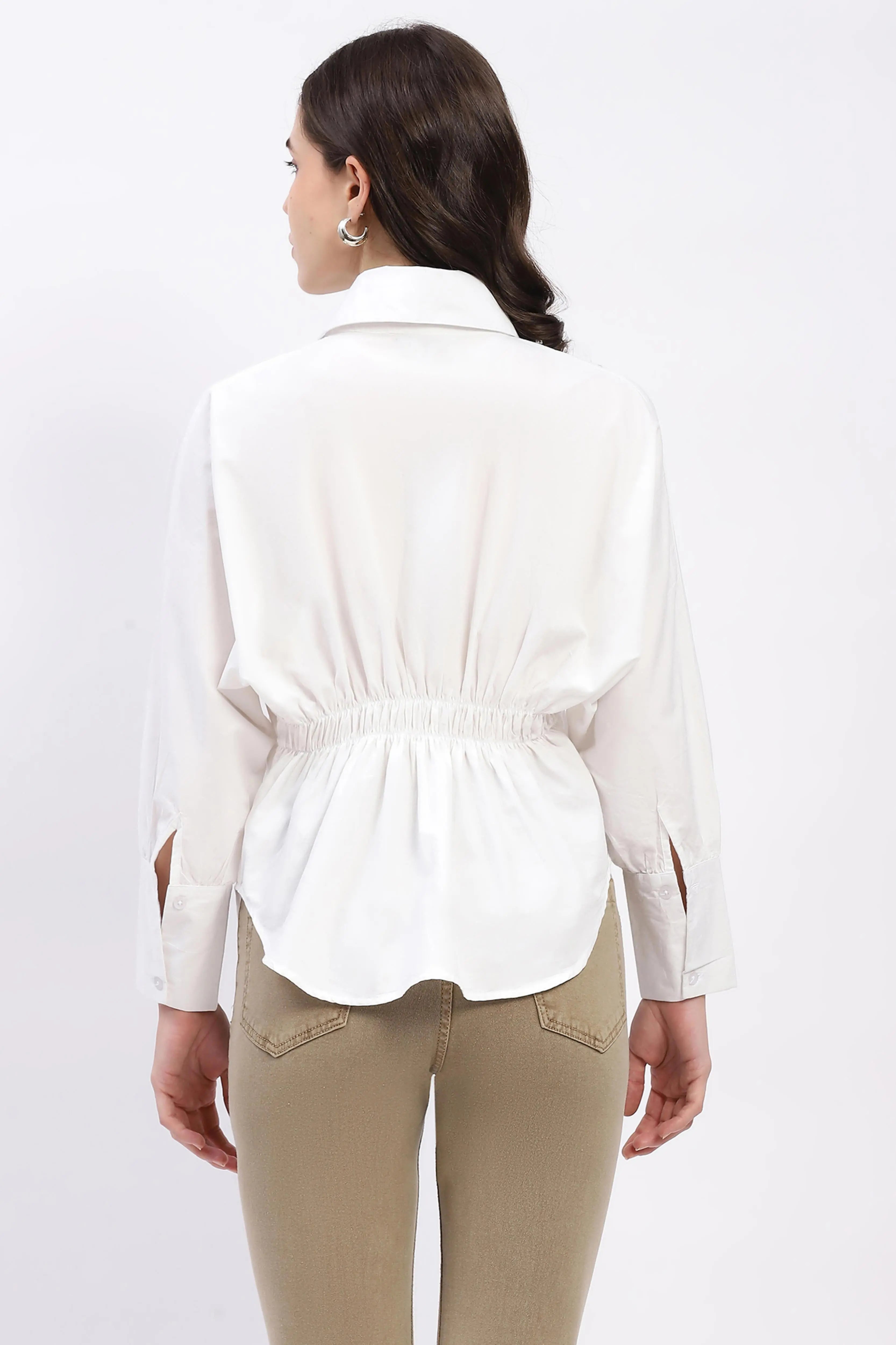 Embellished Cotton Shirt Top - Global Republic