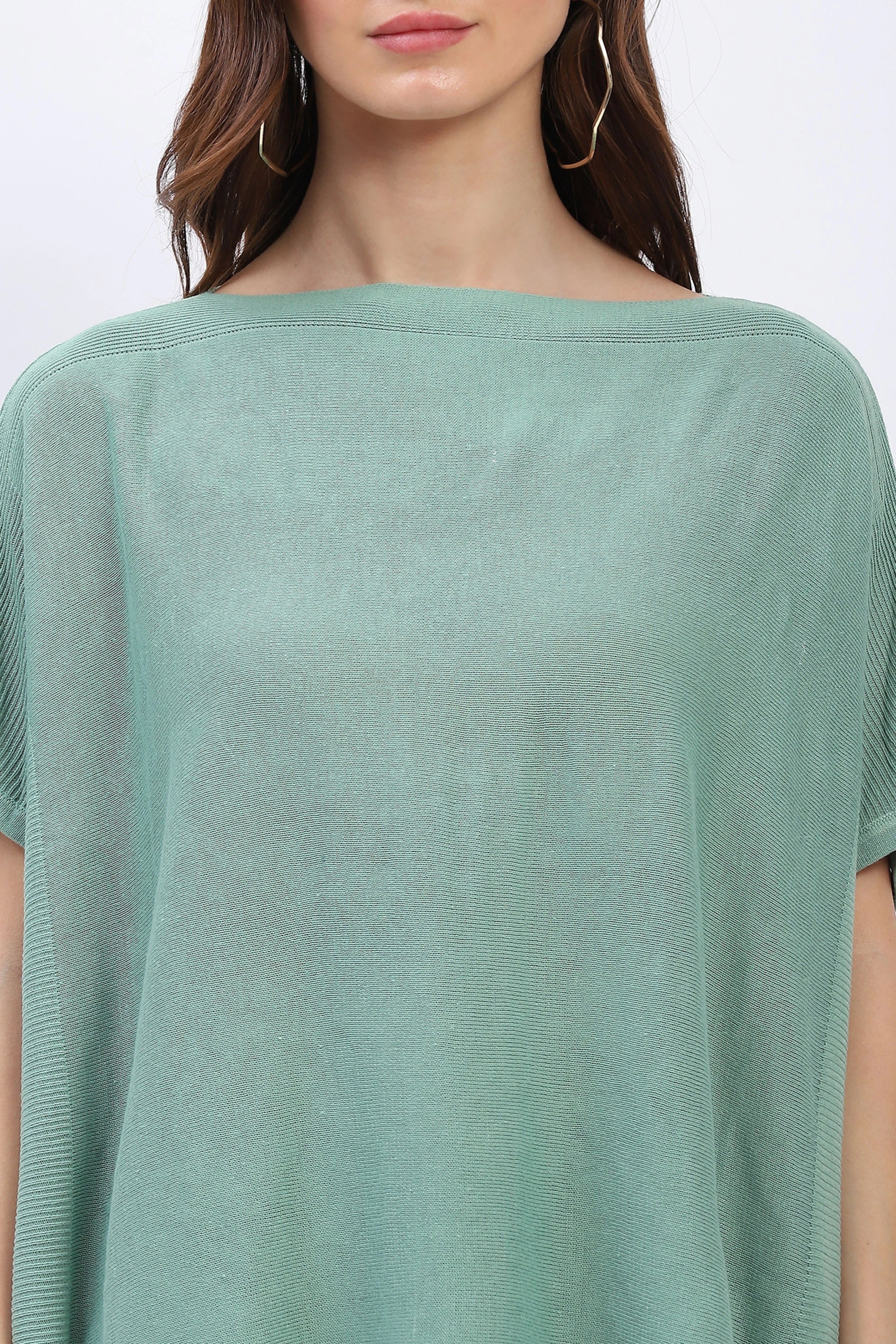 Kaftan-Style Cotton-Blend Top