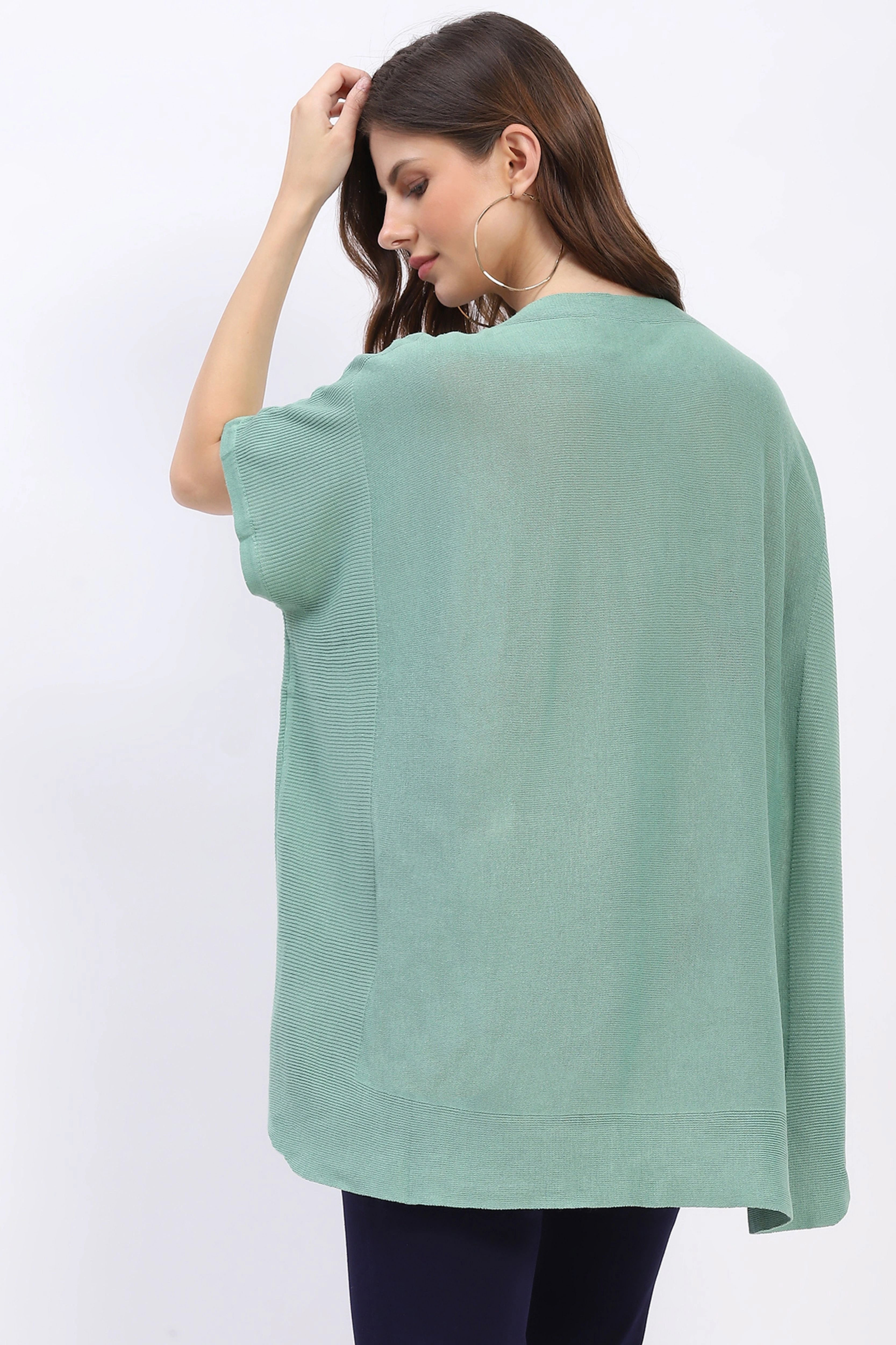 Kaftan-Style Cotton-Blend Top - Global Republic