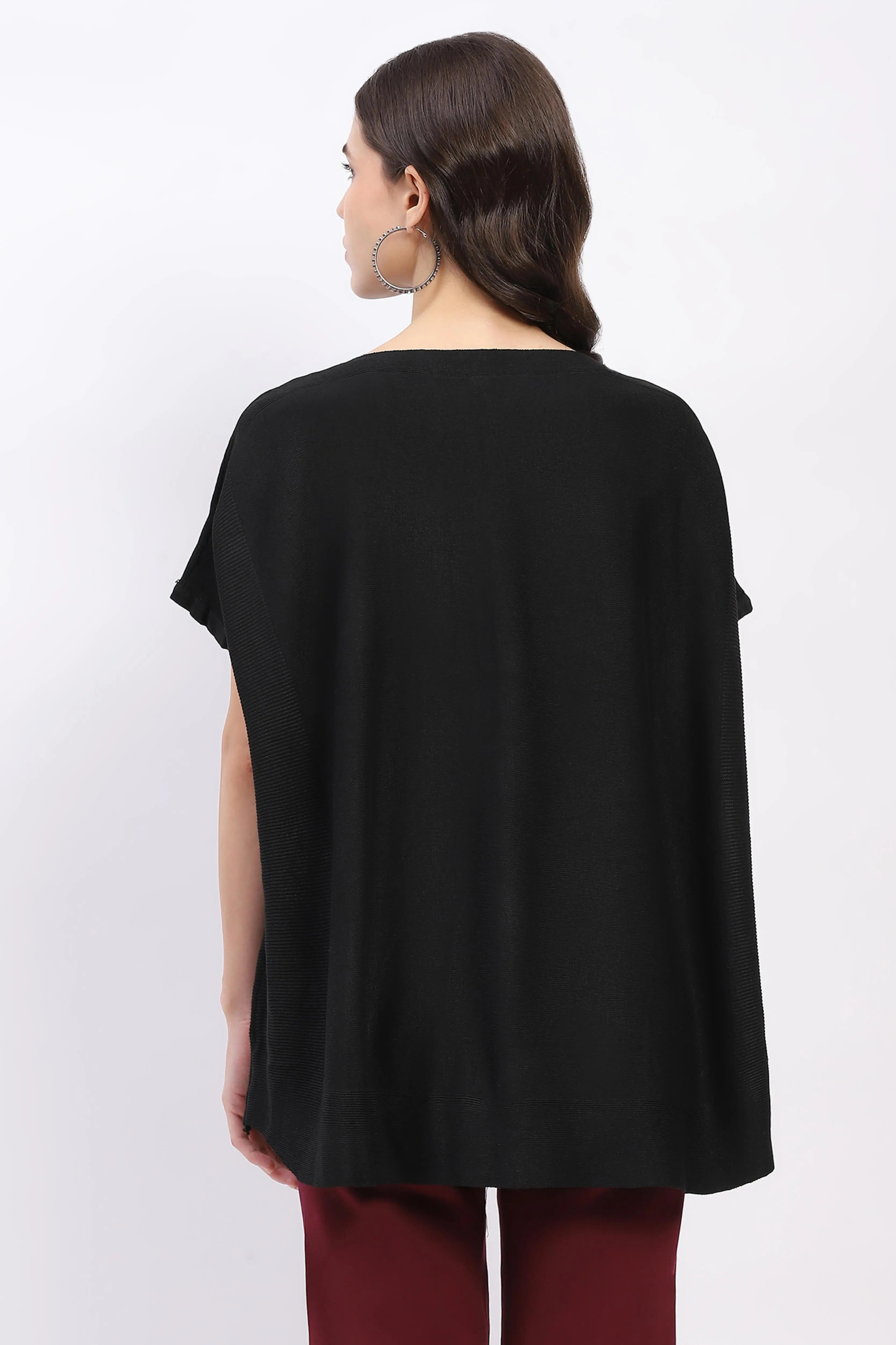 Kaftan-Style Cotton-Blend Top - Global Republic