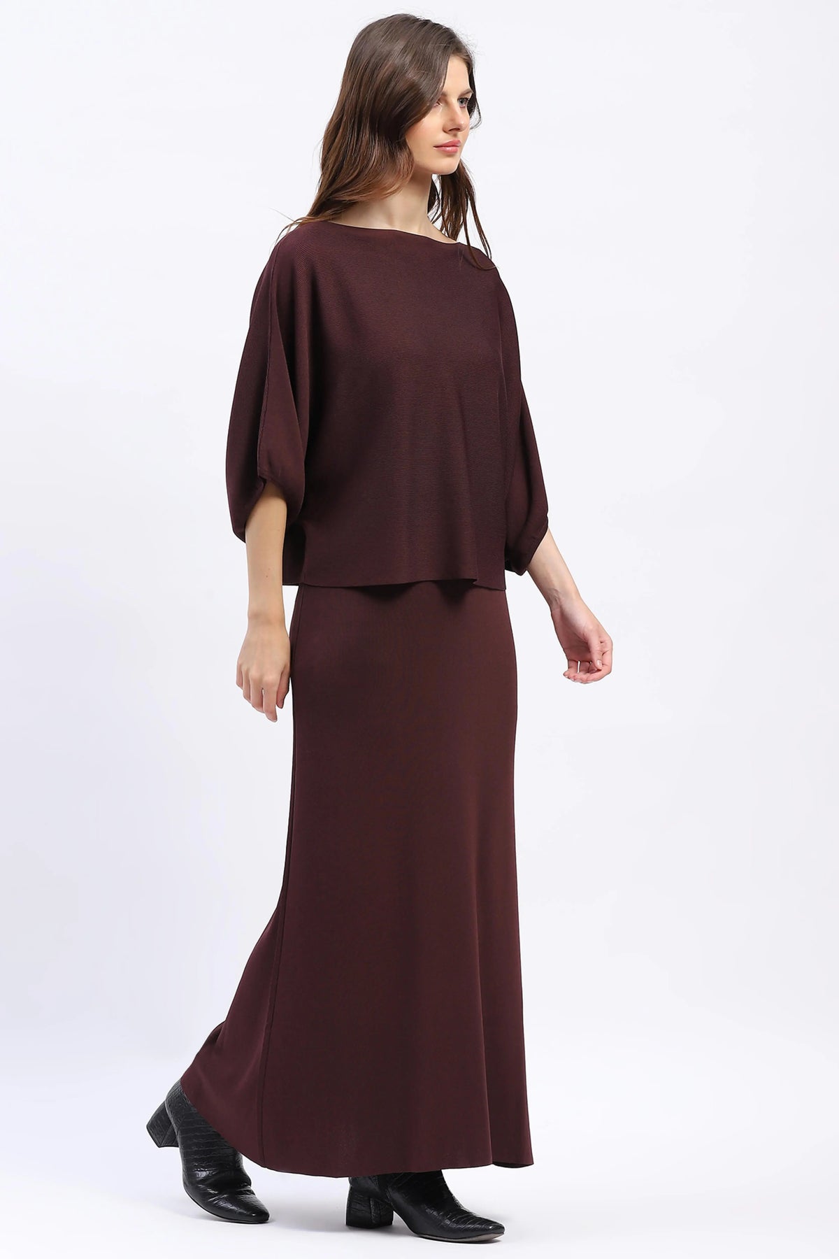 Knit Top & Maxi Skirt Co-ord Set