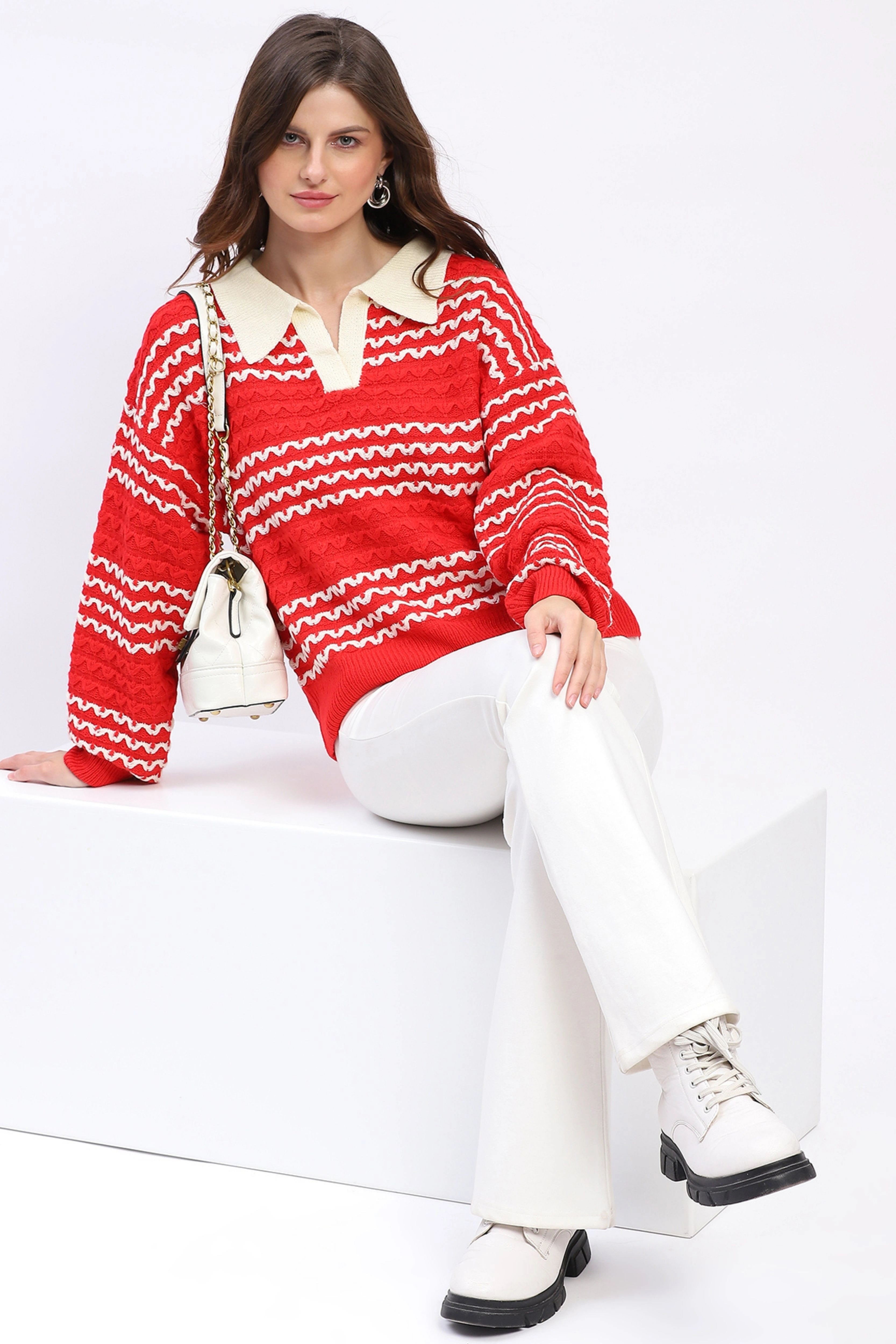 Classic Collar Knit Pullover