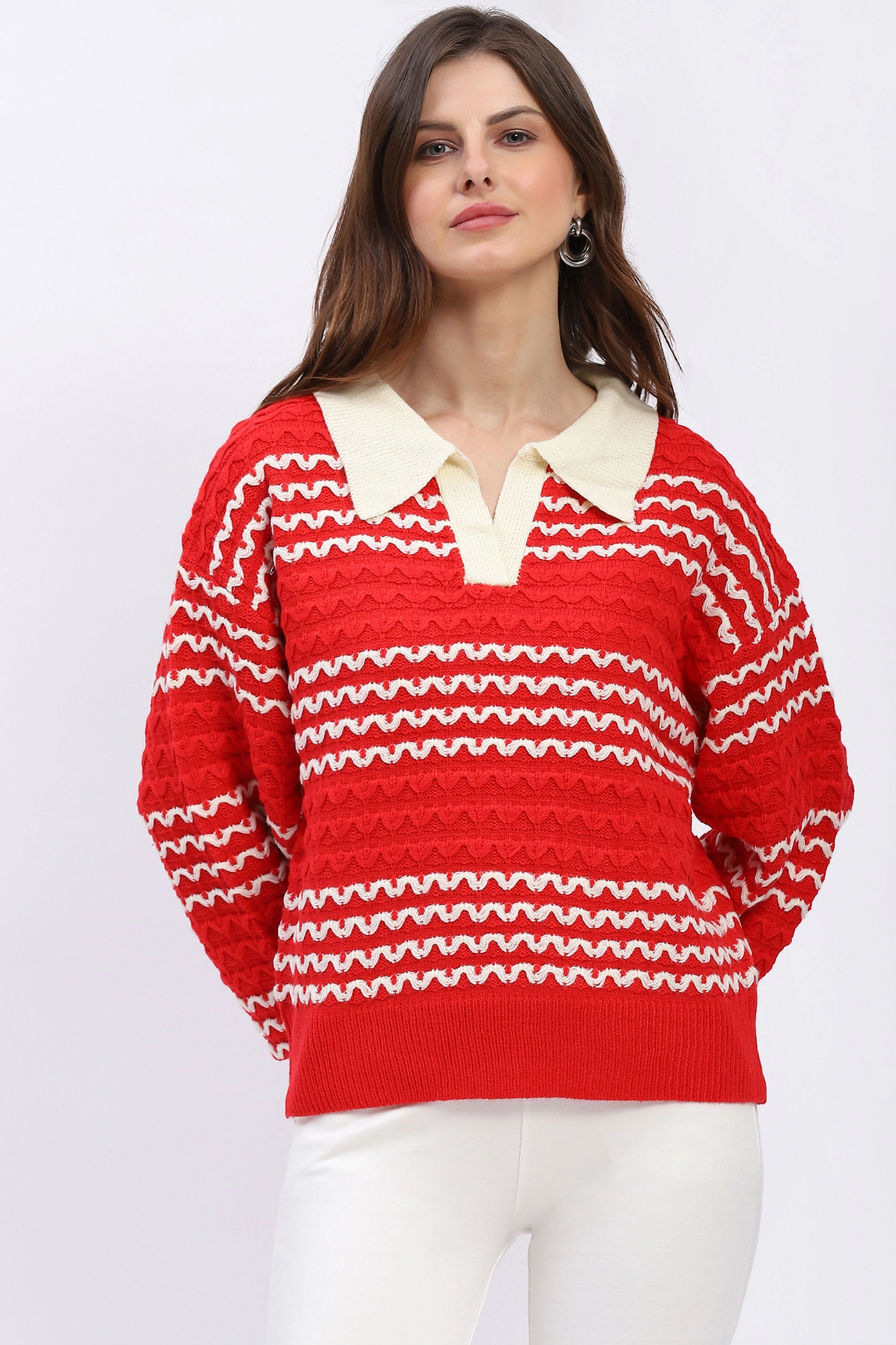 Classic Collar Knit Pullover