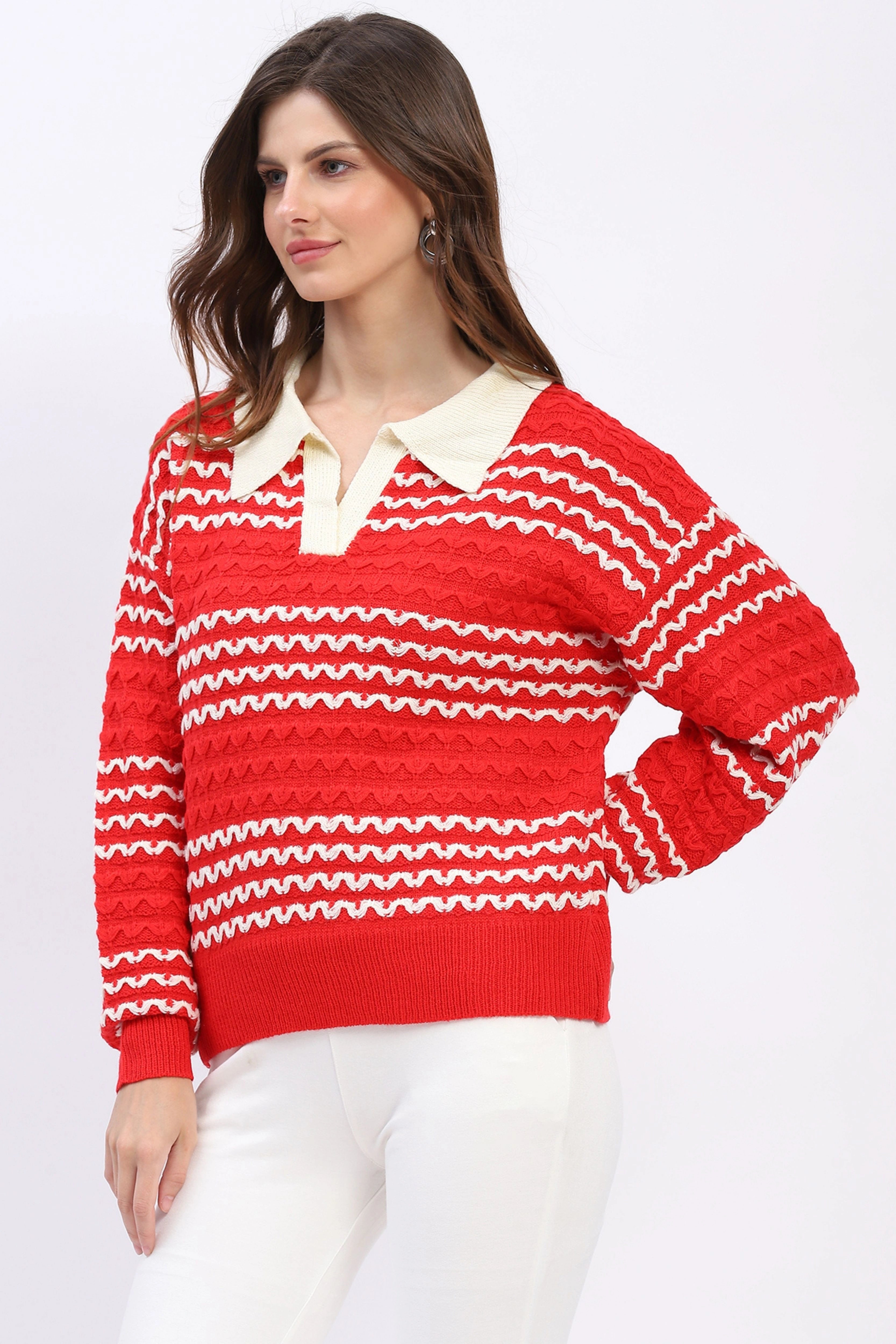 Classic Collar Knit Pullover