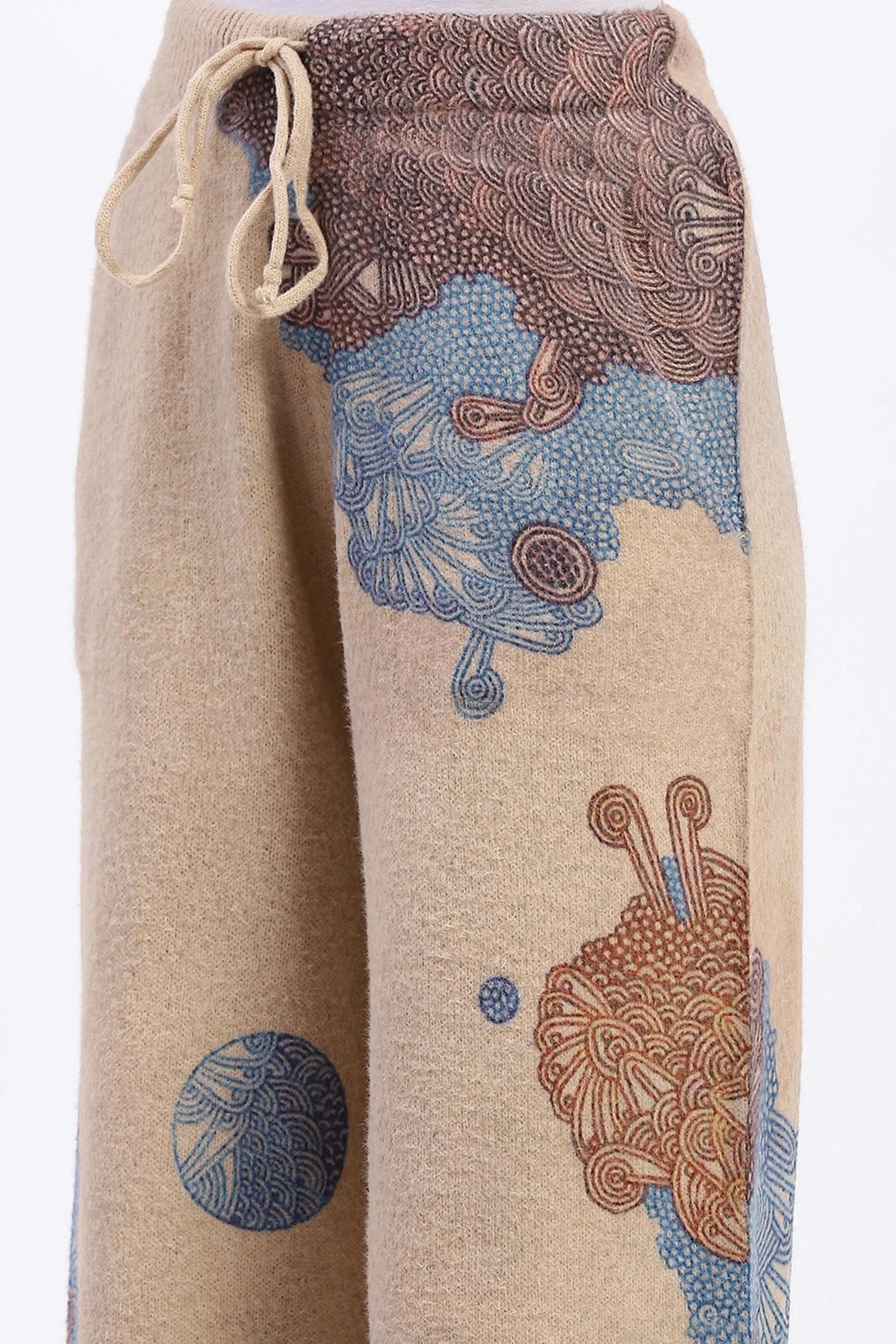 Abstract Print Loose-Fit Co-ord Set