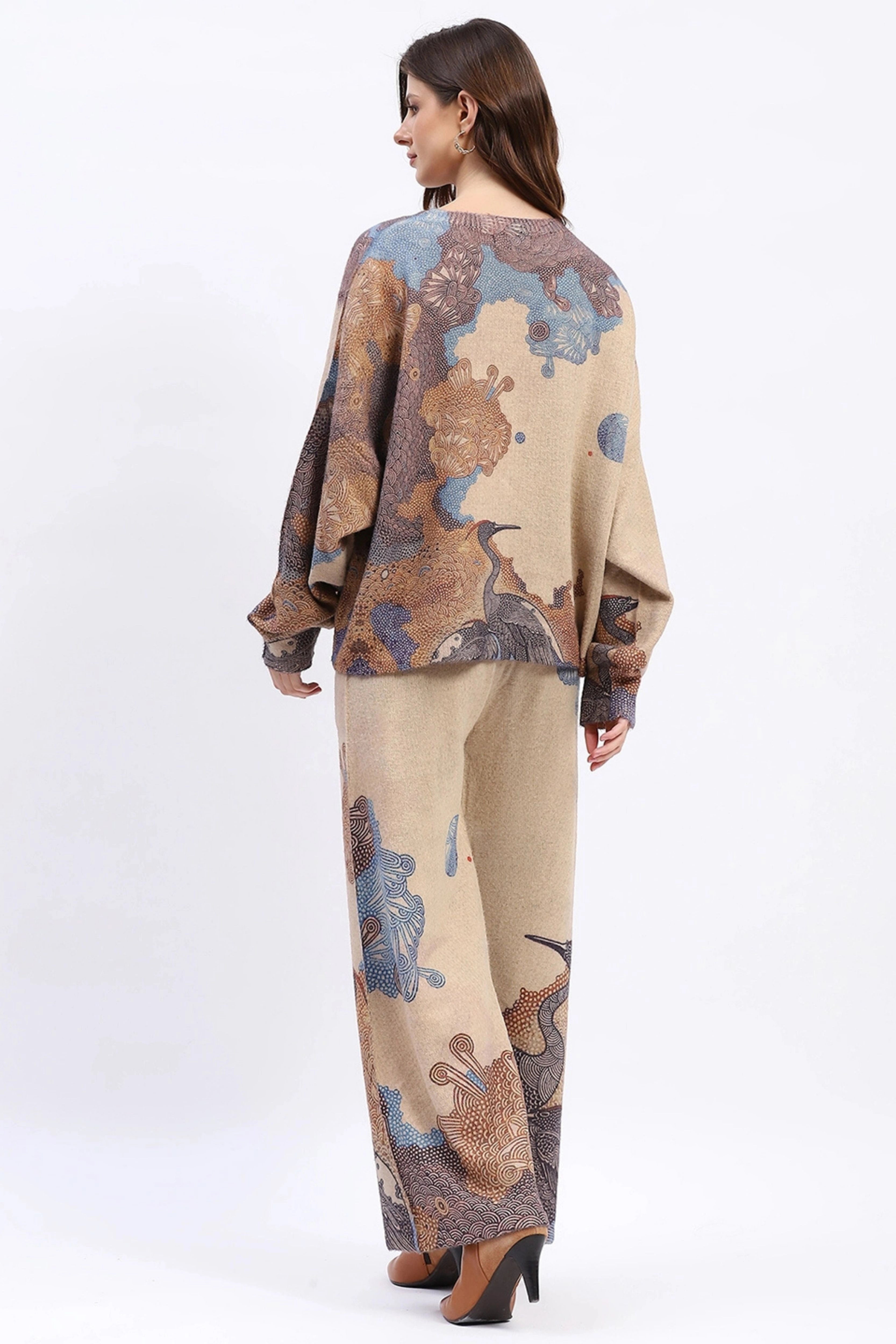 Abstract Print Loose-Fit Co-ord Set - Global Republic