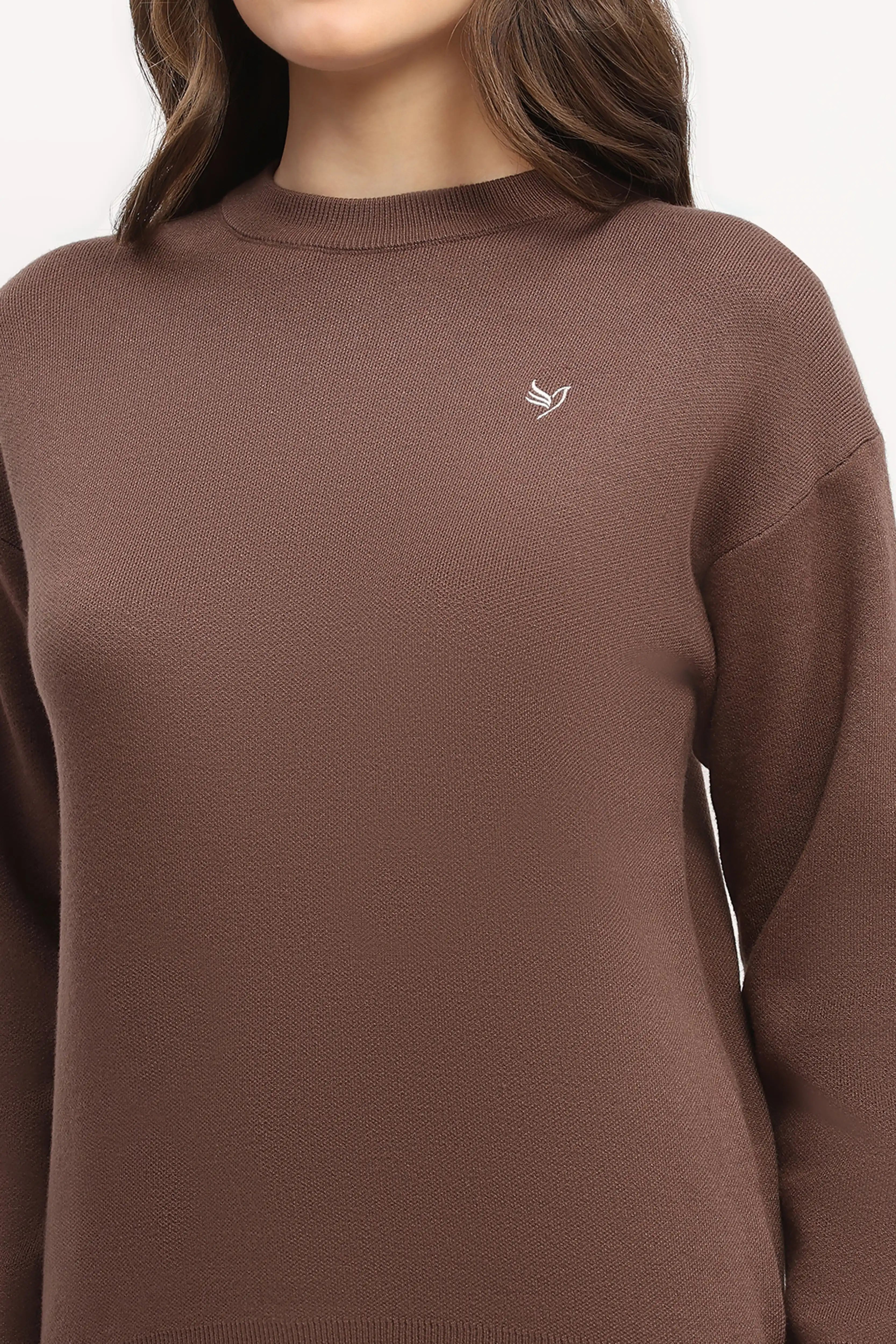 Embroidered Back Pullover