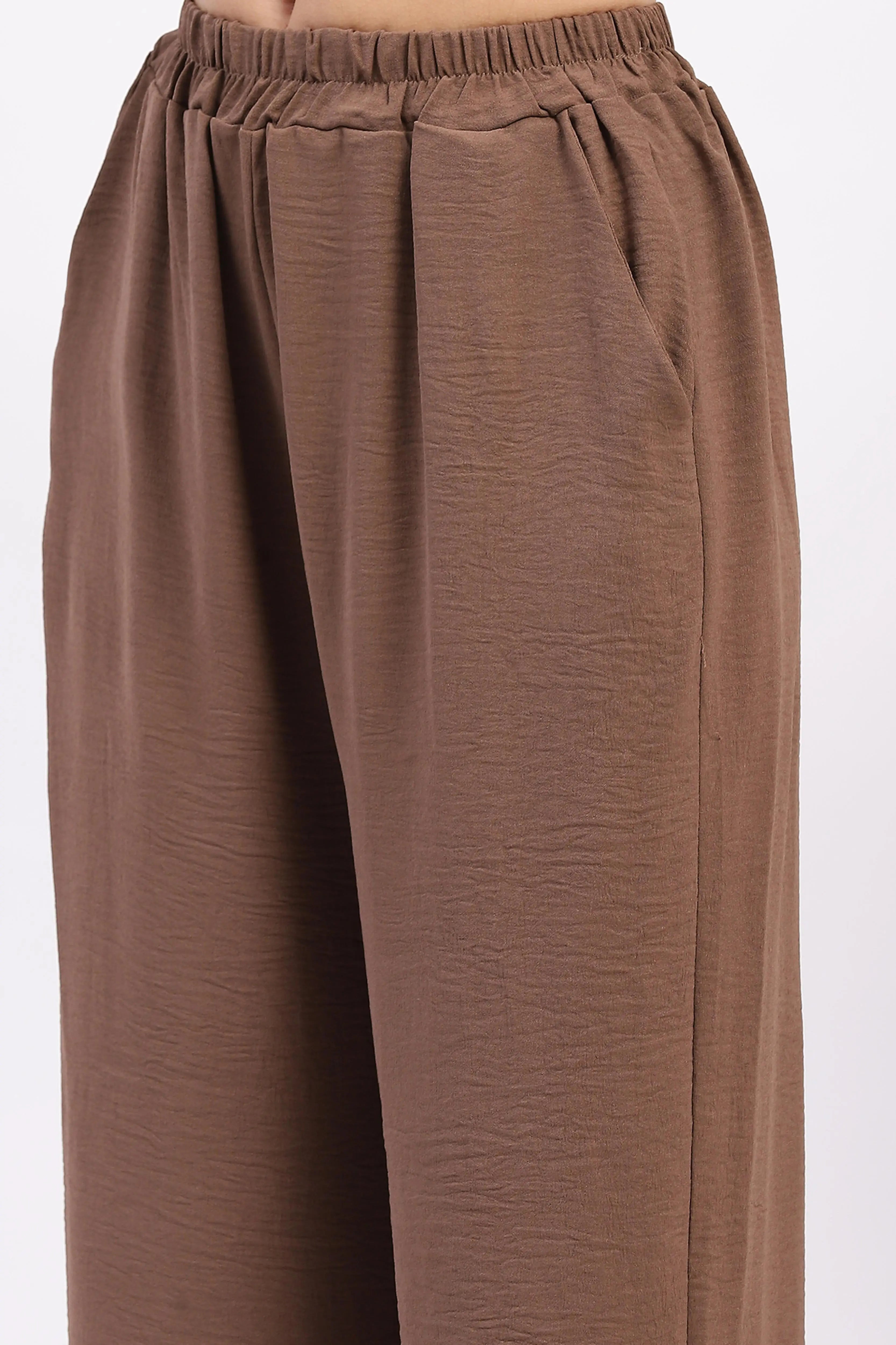 Embroidered Yoke Rayon Co-ord Set - Global Republic