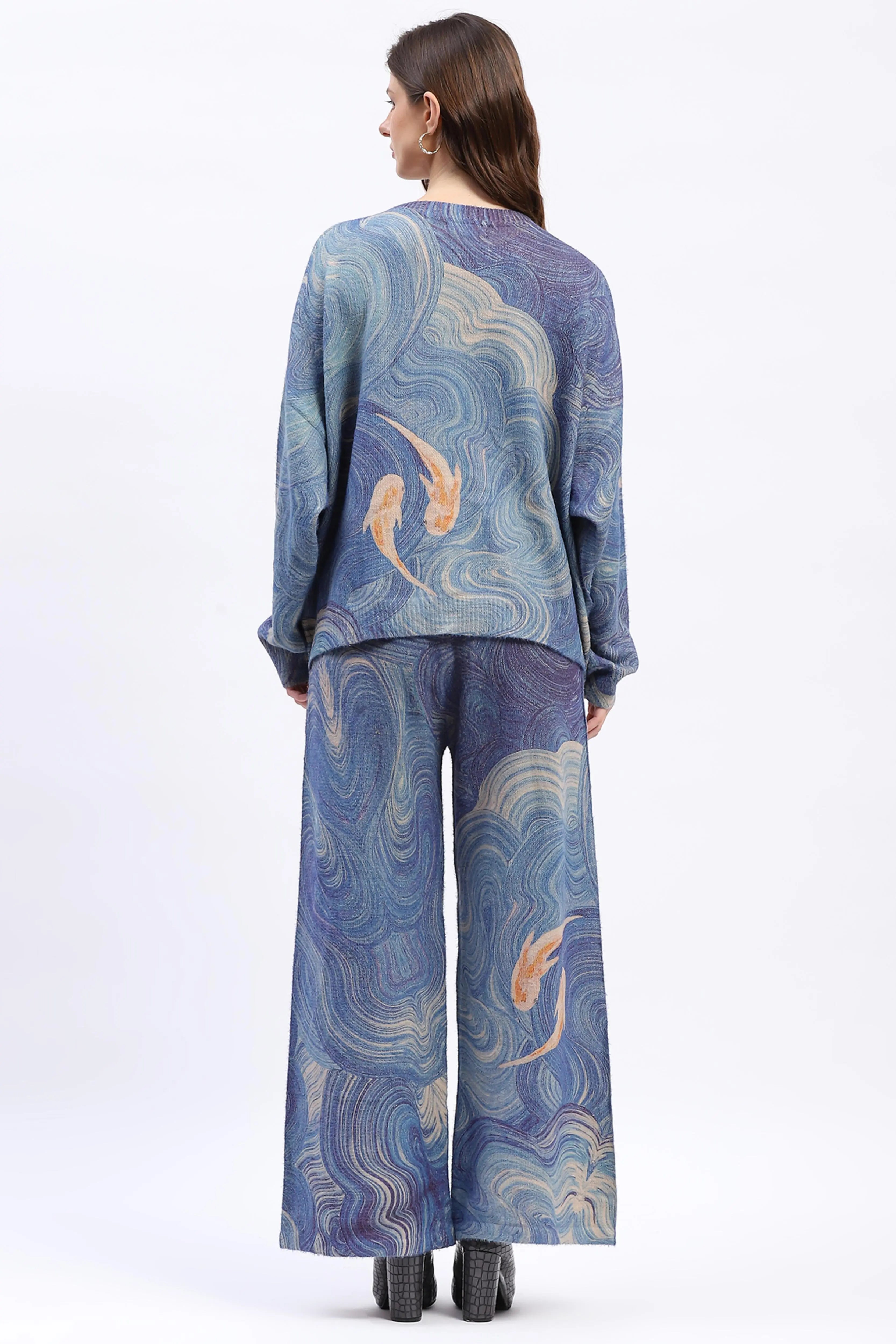 Abstract Print Loose-Fit Co-ord Set - Global Republic