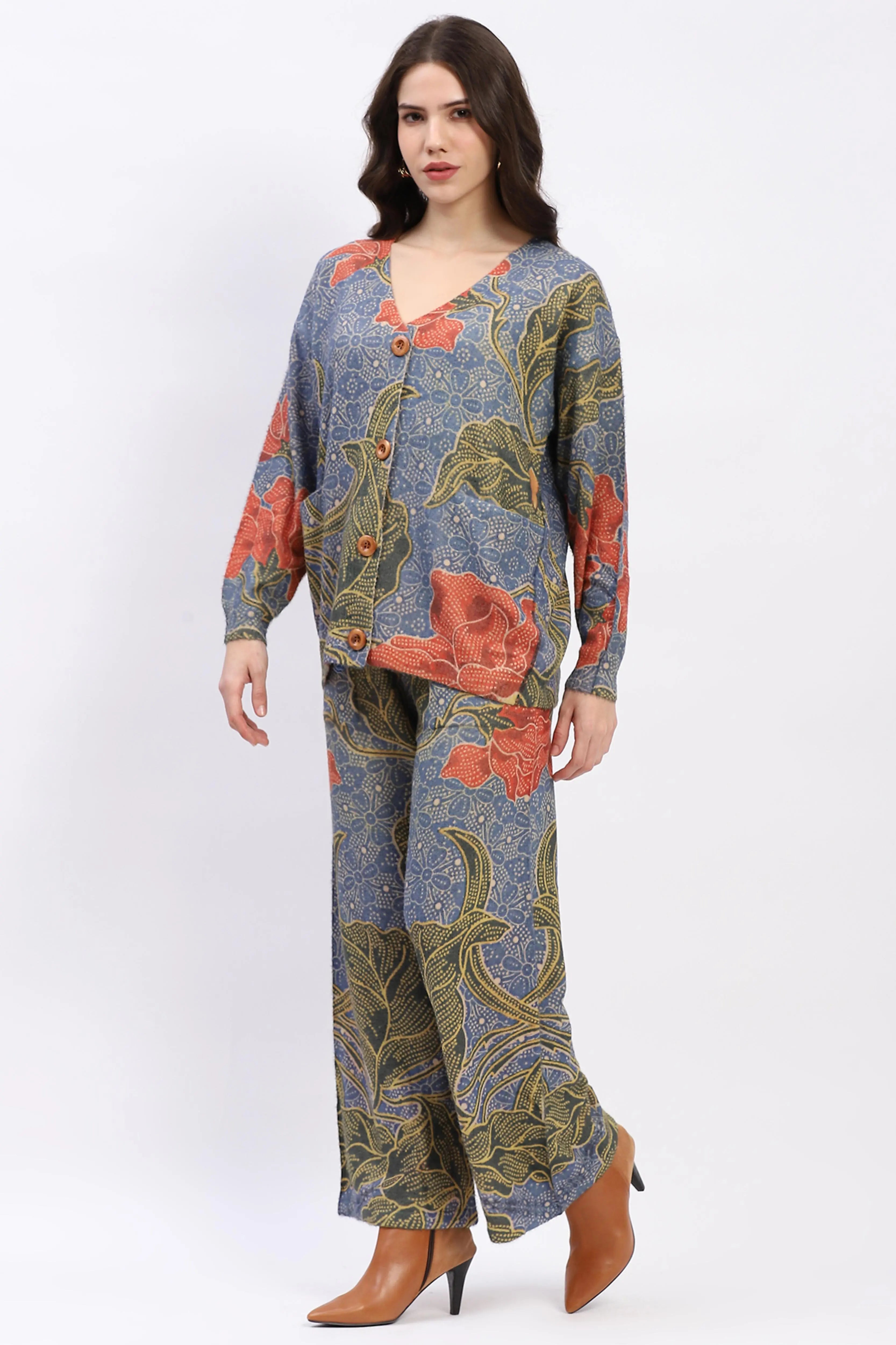 Floral Button-Down Co-ord Set - Global Republic