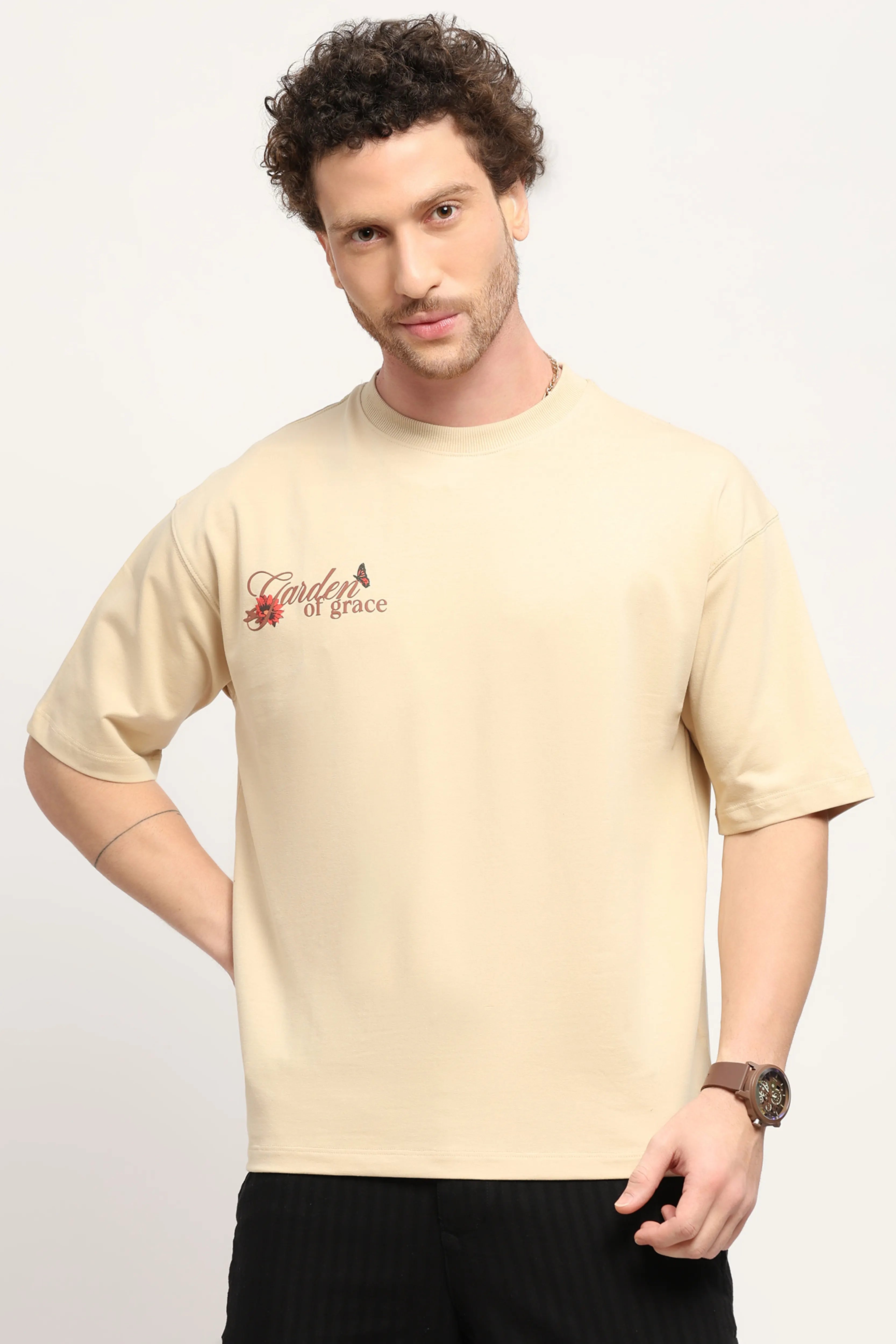 Oversized Graphic Cotton T-Shirt