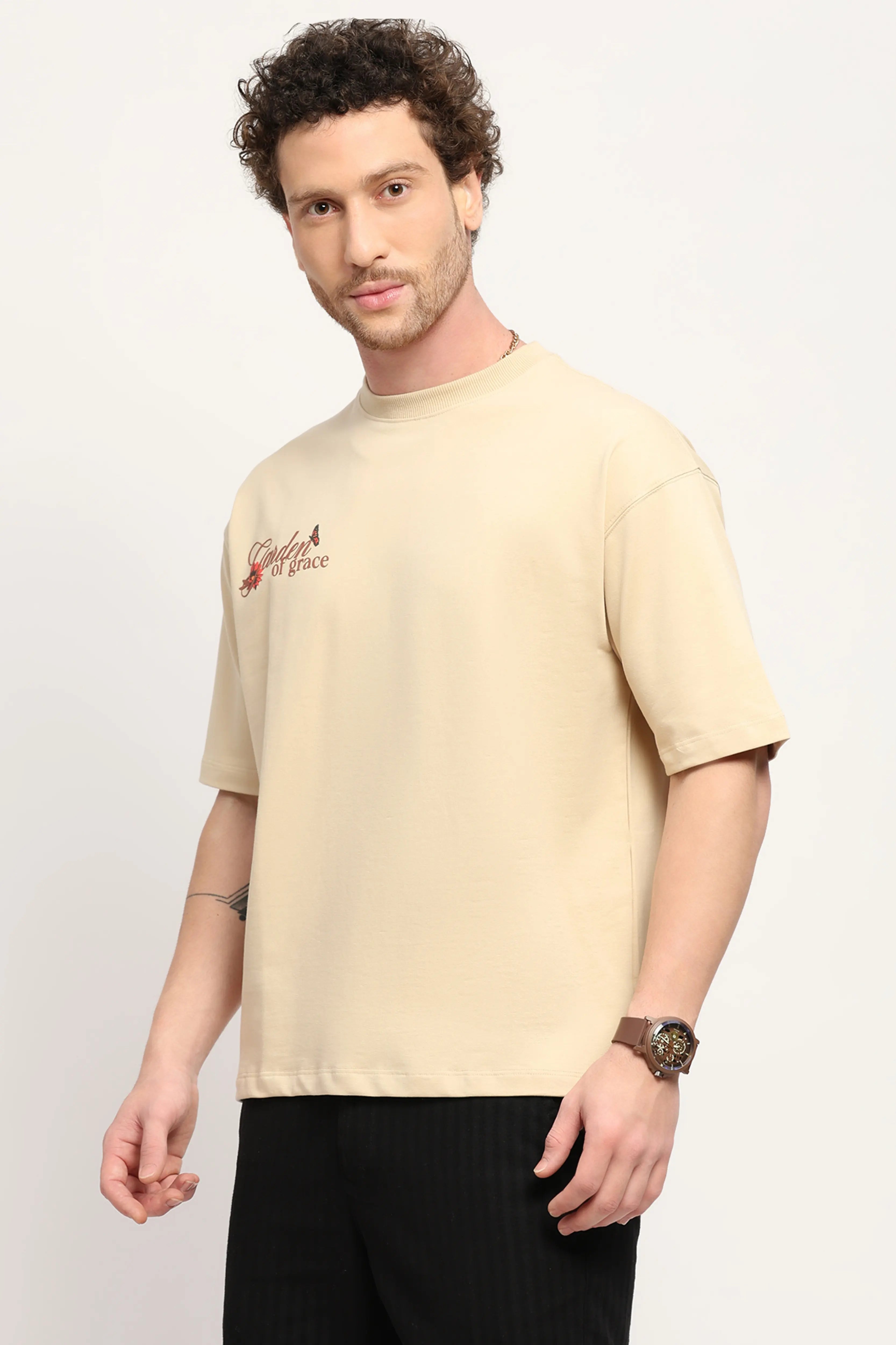 Oversized Graphic Cotton T-Shirt