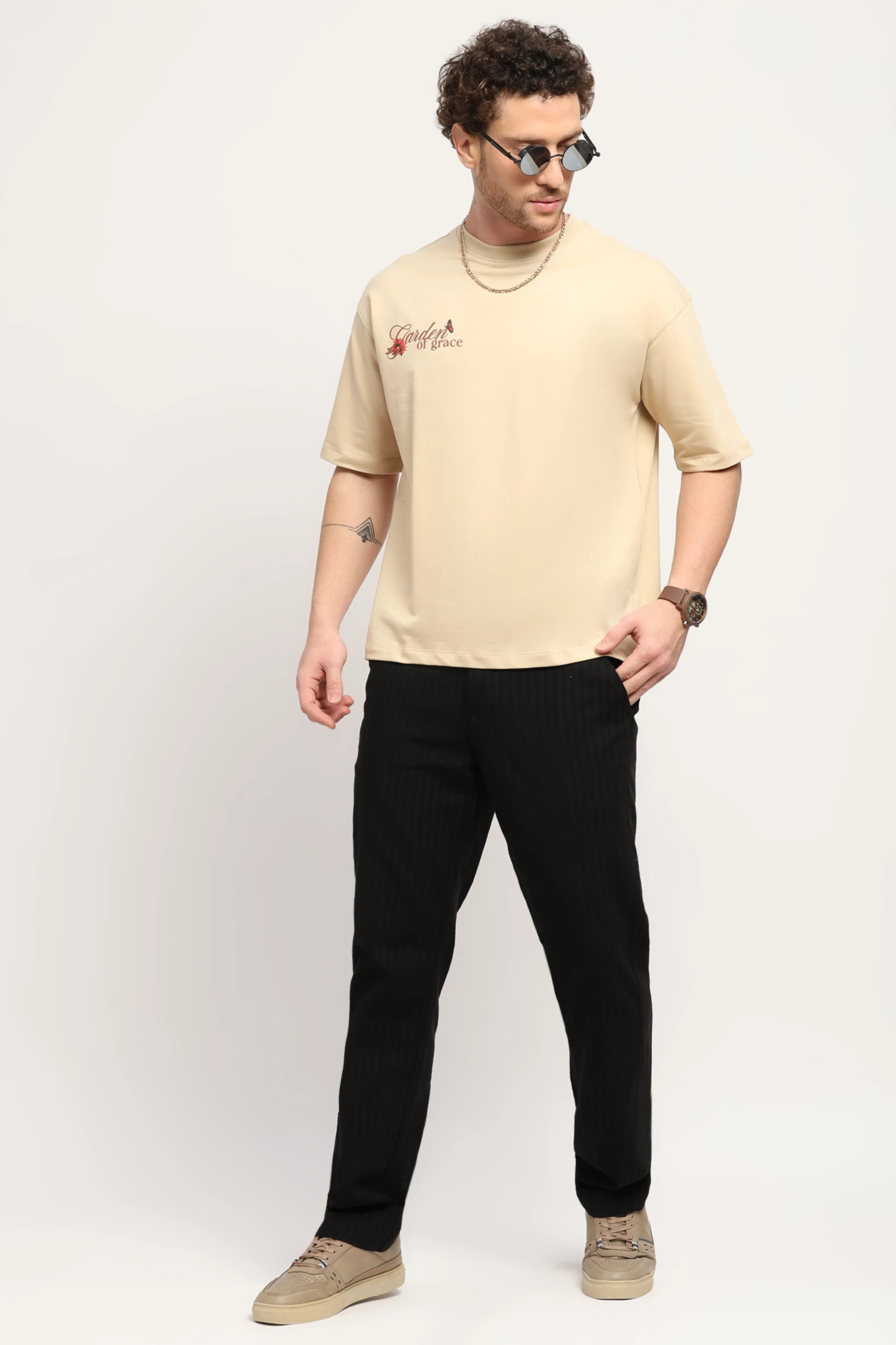 Oversized Graphic Cotton T-Shirt