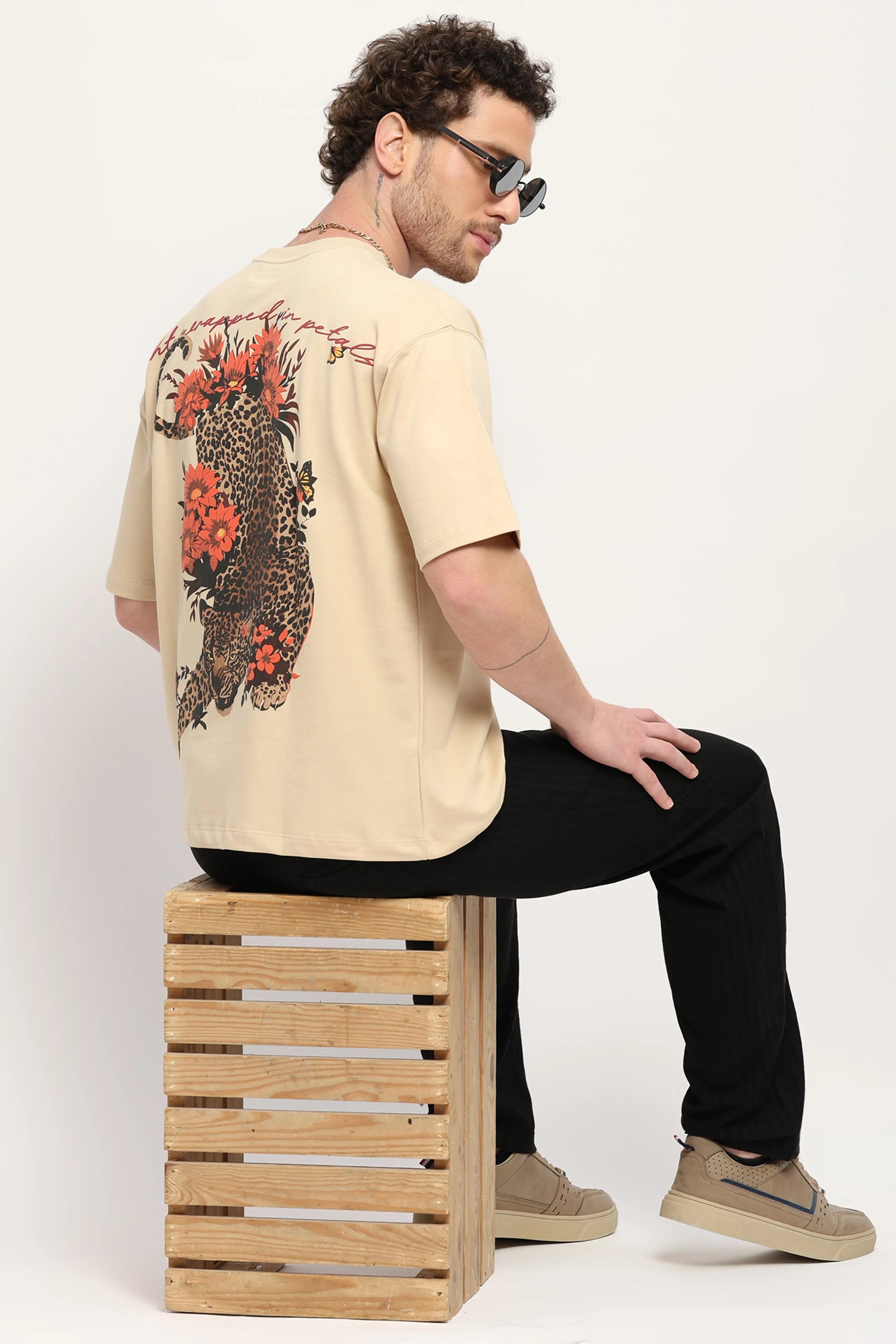 Oversized Graphic Cotton T-Shirt - Global Republic