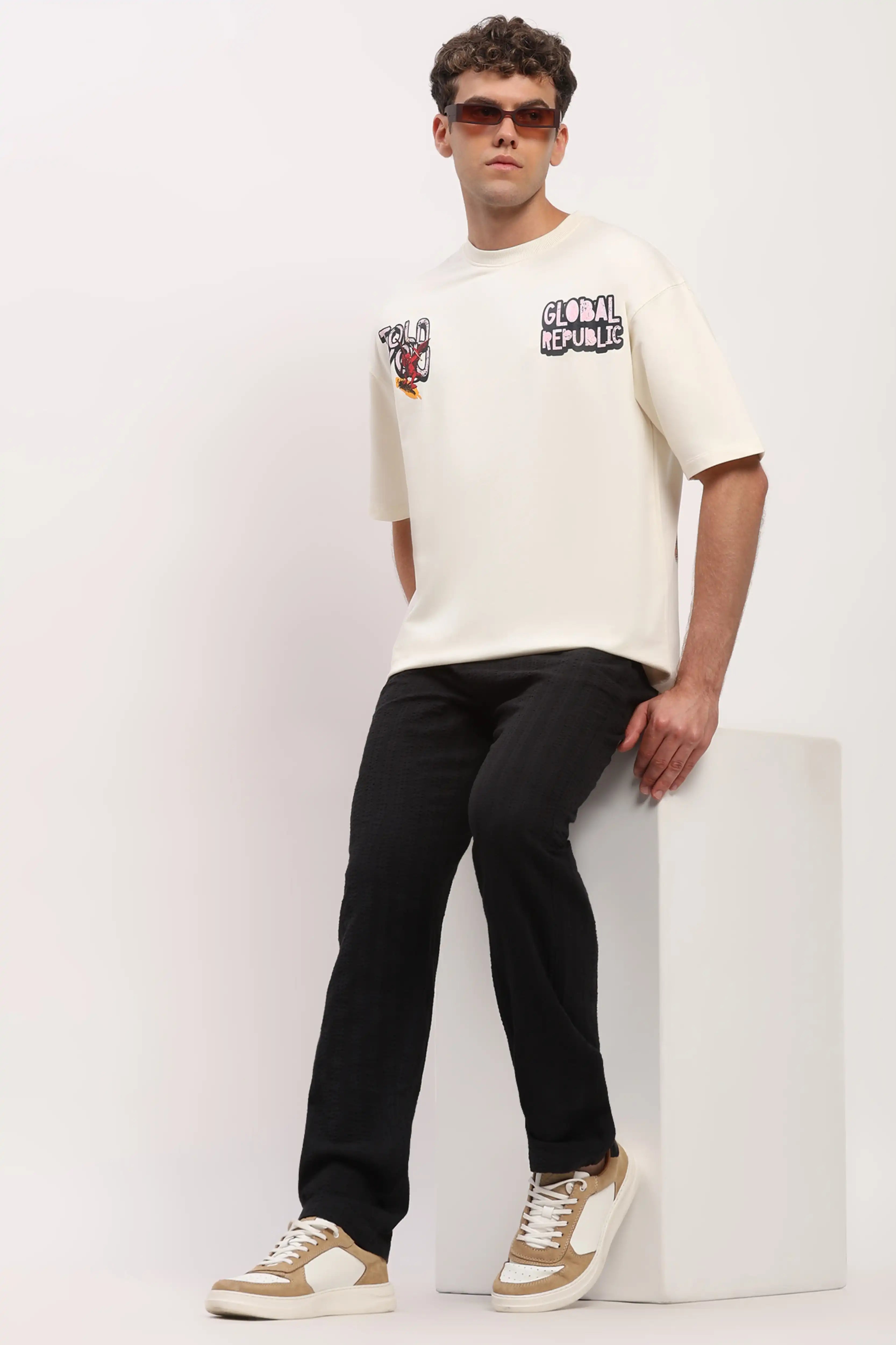 Off-White Oversized Back Print T-shirt