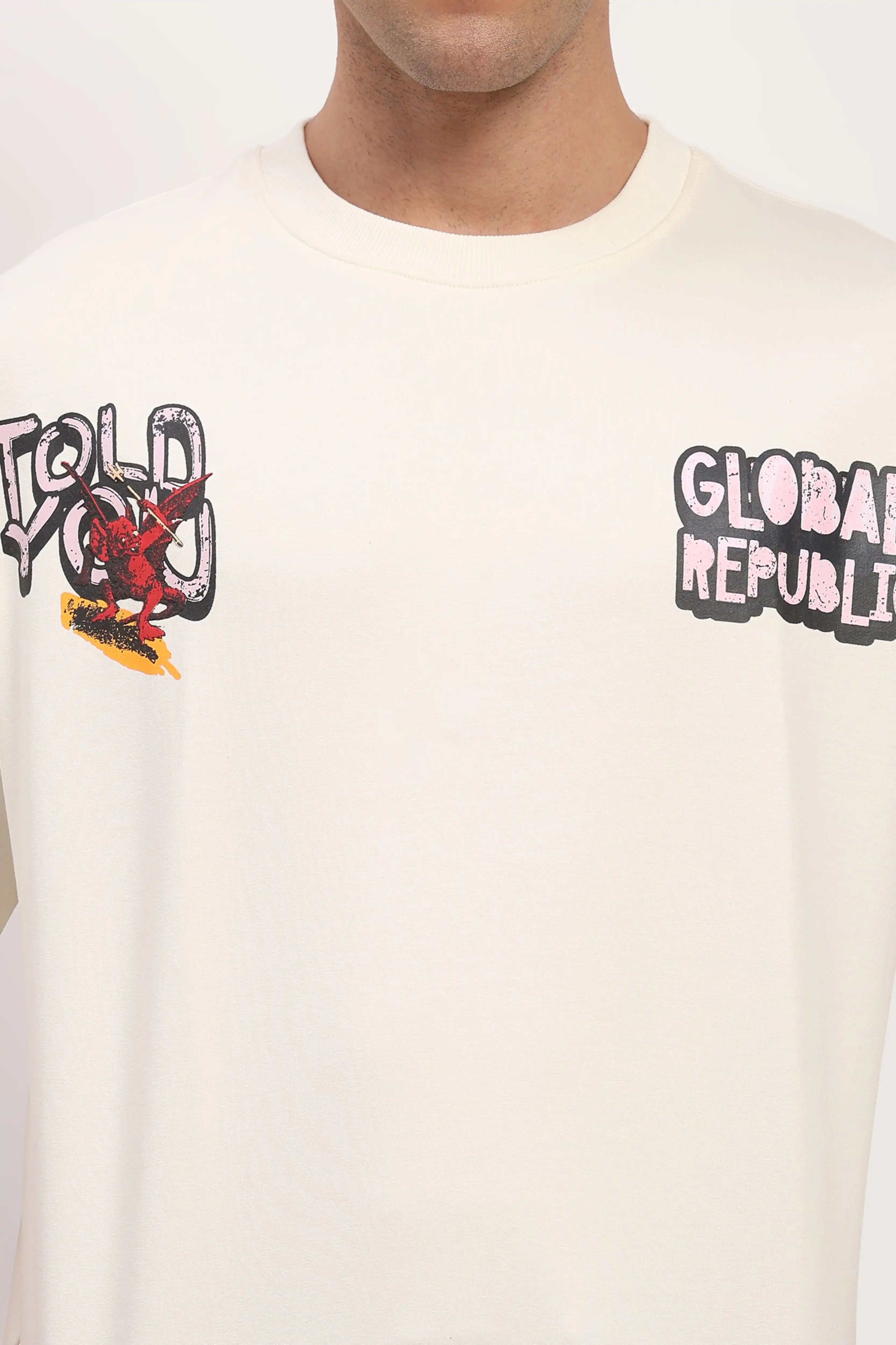 Off-White Oversized Back Print T-shirt