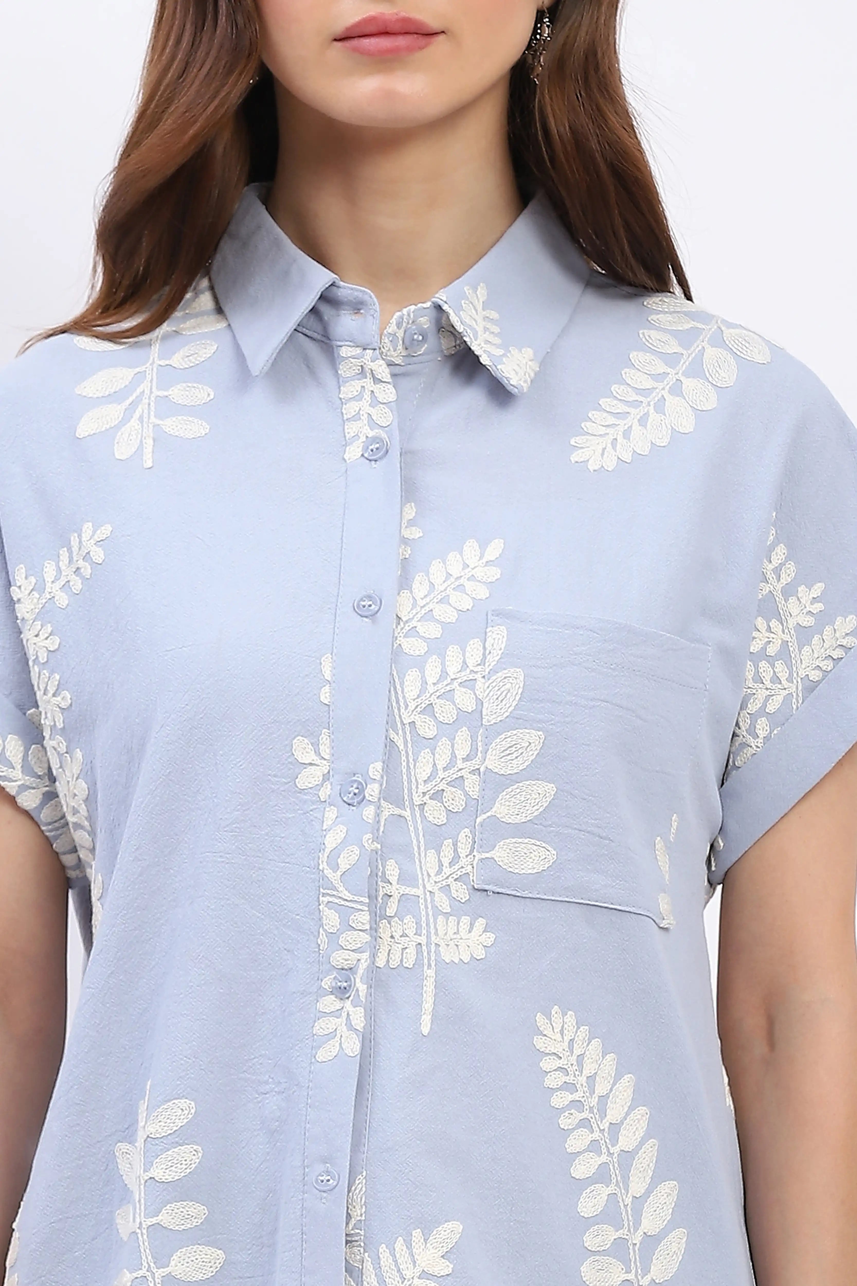 Cotton Boxy Fit Summer Shirt - Global Republic