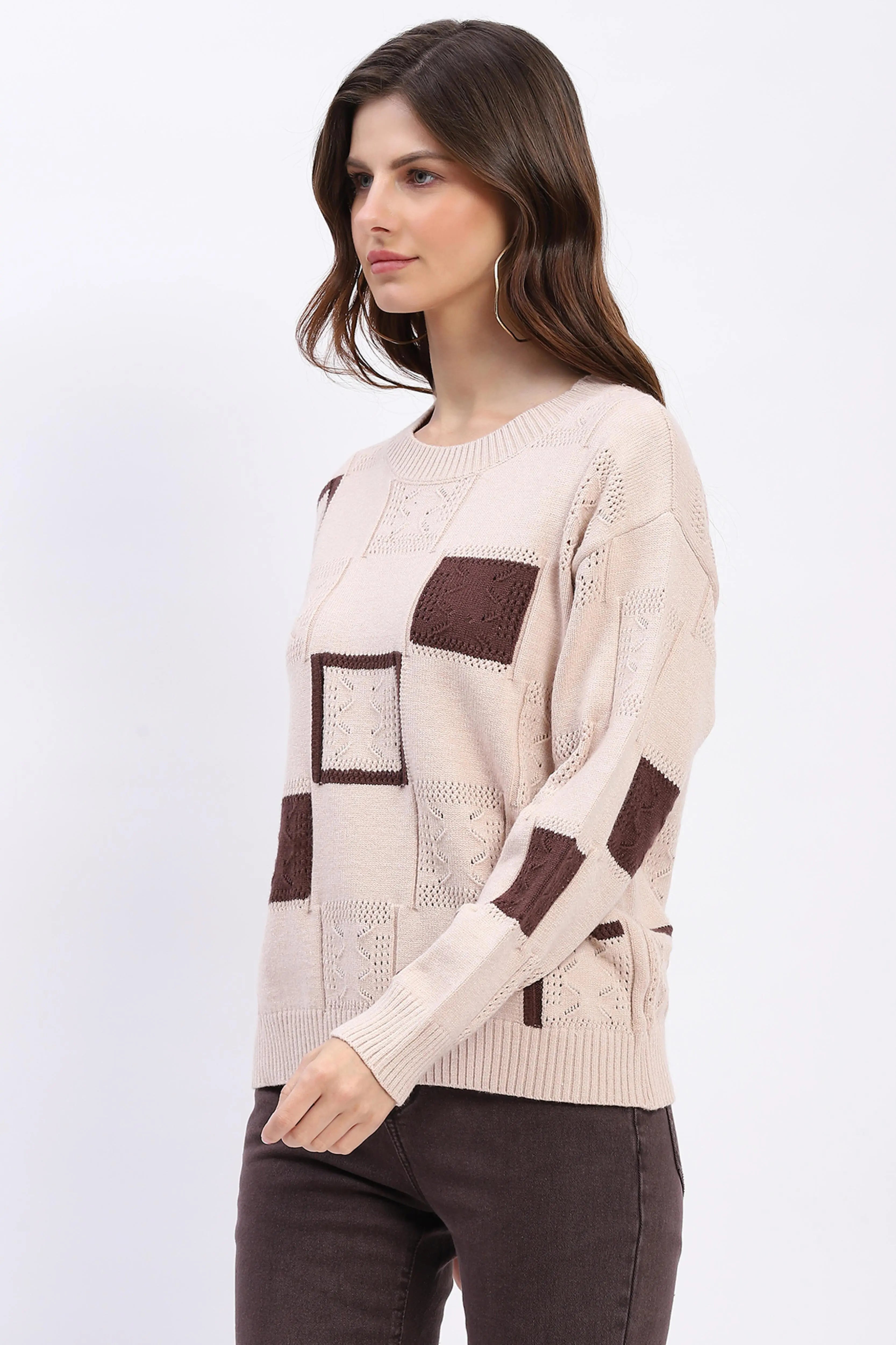 Earthy Checkered Pullover - Global Republic