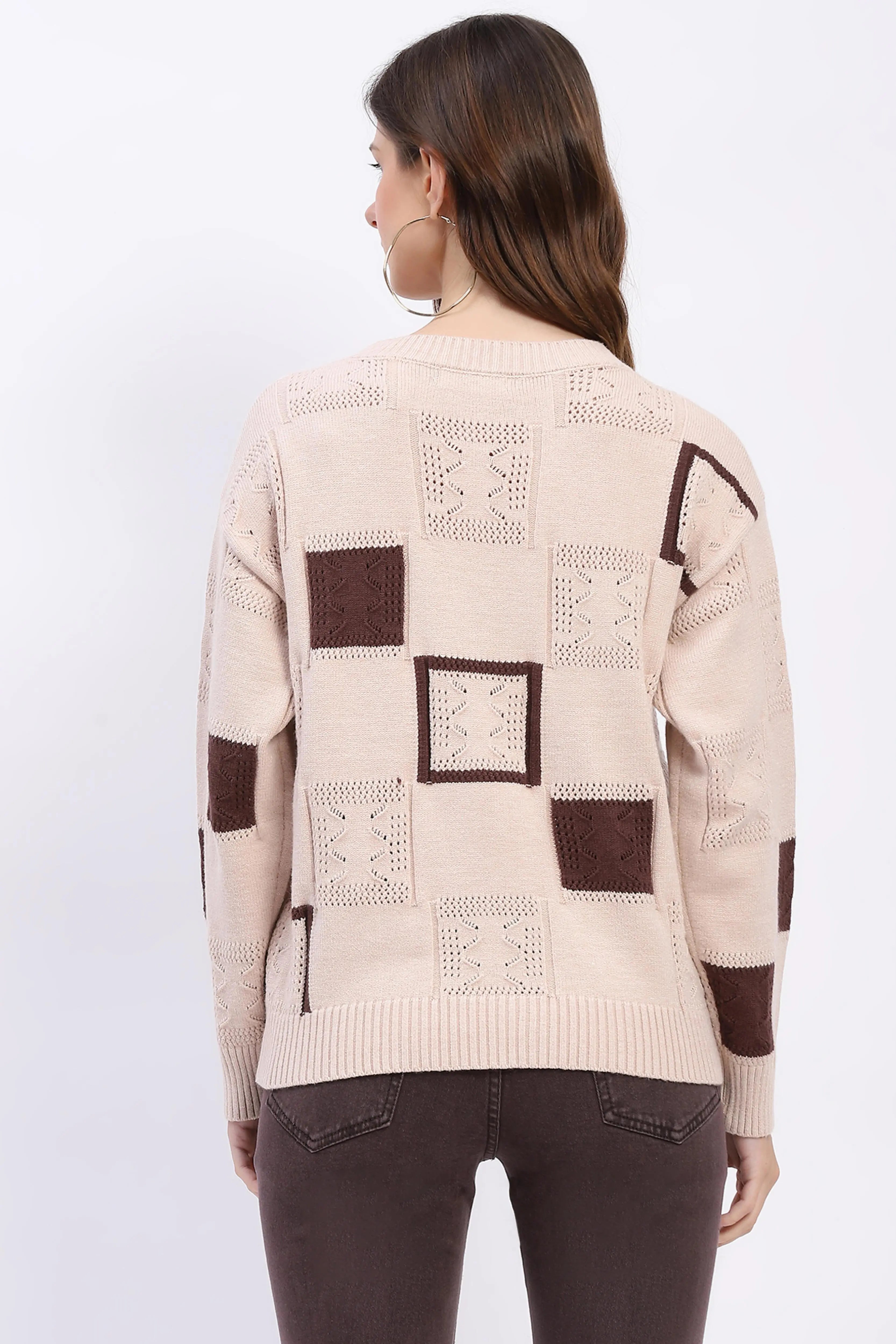 Earthy Checkered Pullover - Global Republic